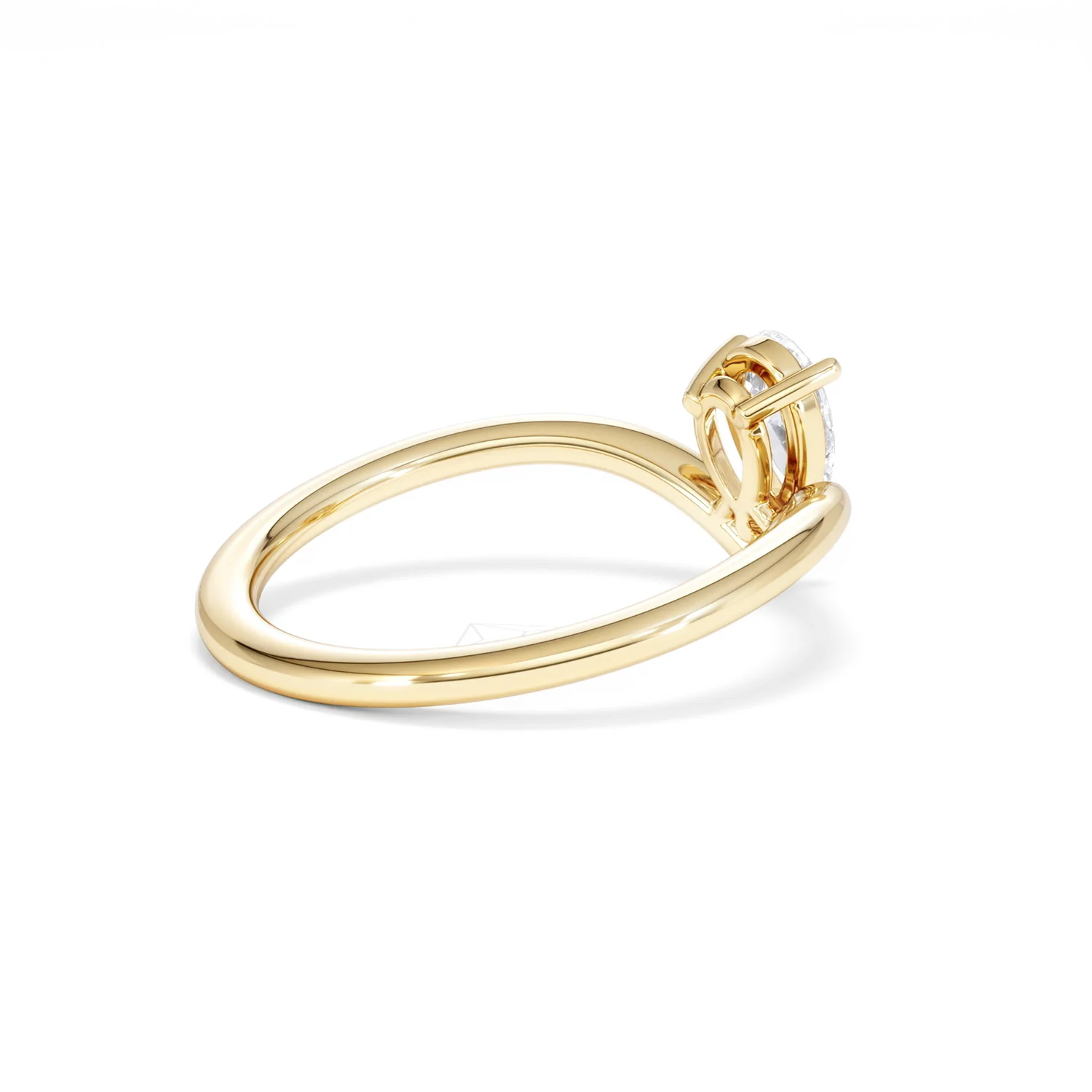 Vela 0.50ct Pear Cut Lab Diamond Solitaire Engagement Ring in 18K Yellow Gold - Image 36