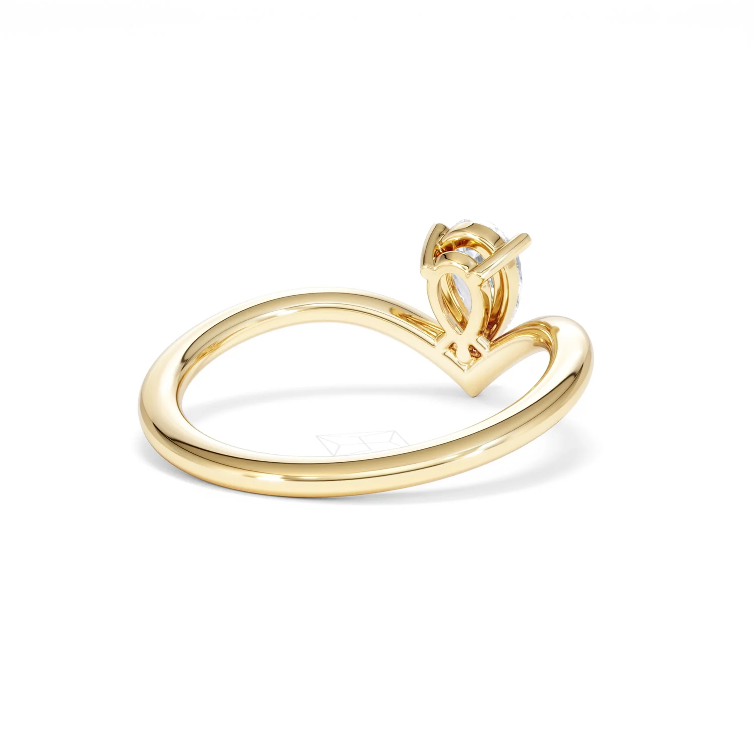 Vela 0.50ct Pear Cut Lab Diamond Solitaire Engagement Ring in 18K Yellow Gold - Image 41