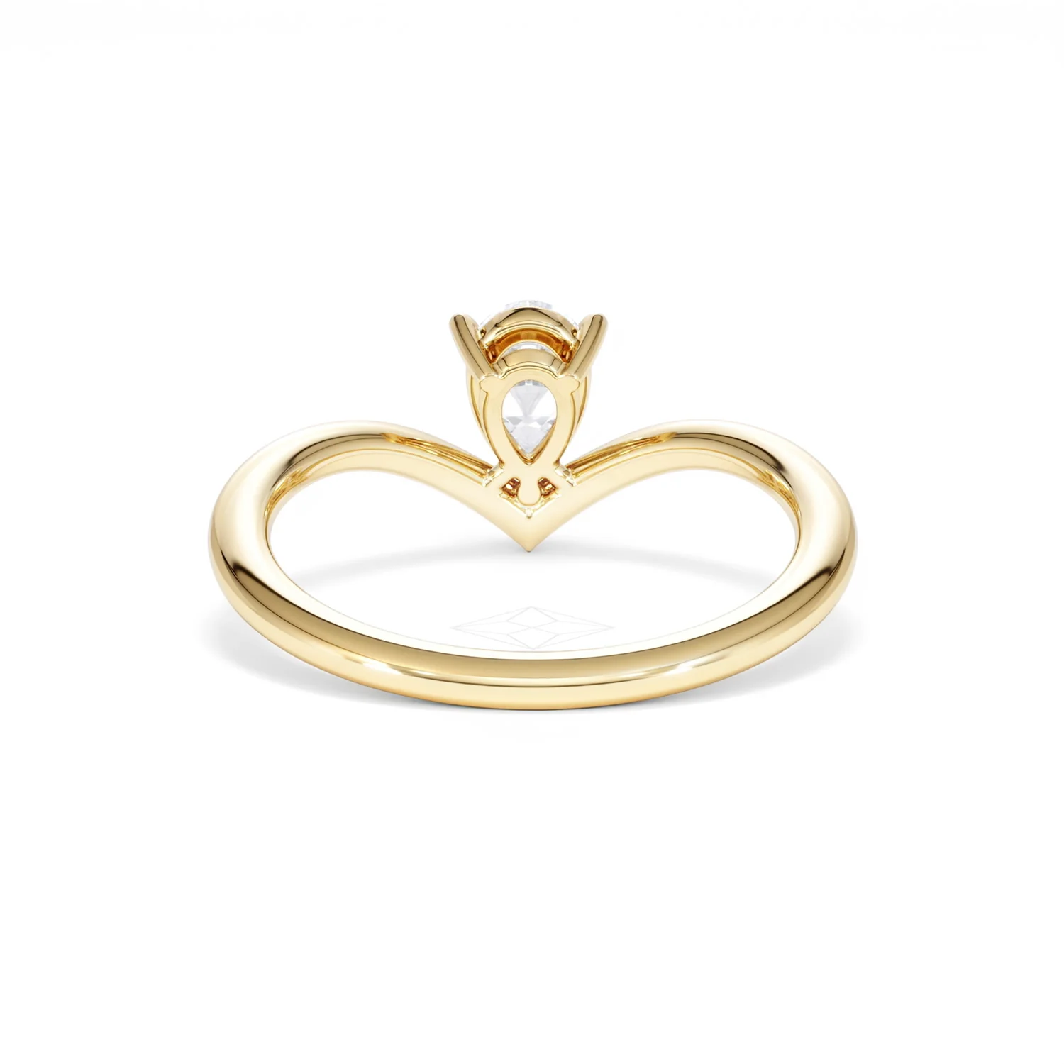 Vela 0.50ct Pear Cut Lab Diamond Solitaire Engagement Ring in 18K Yellow Gold - Image 48