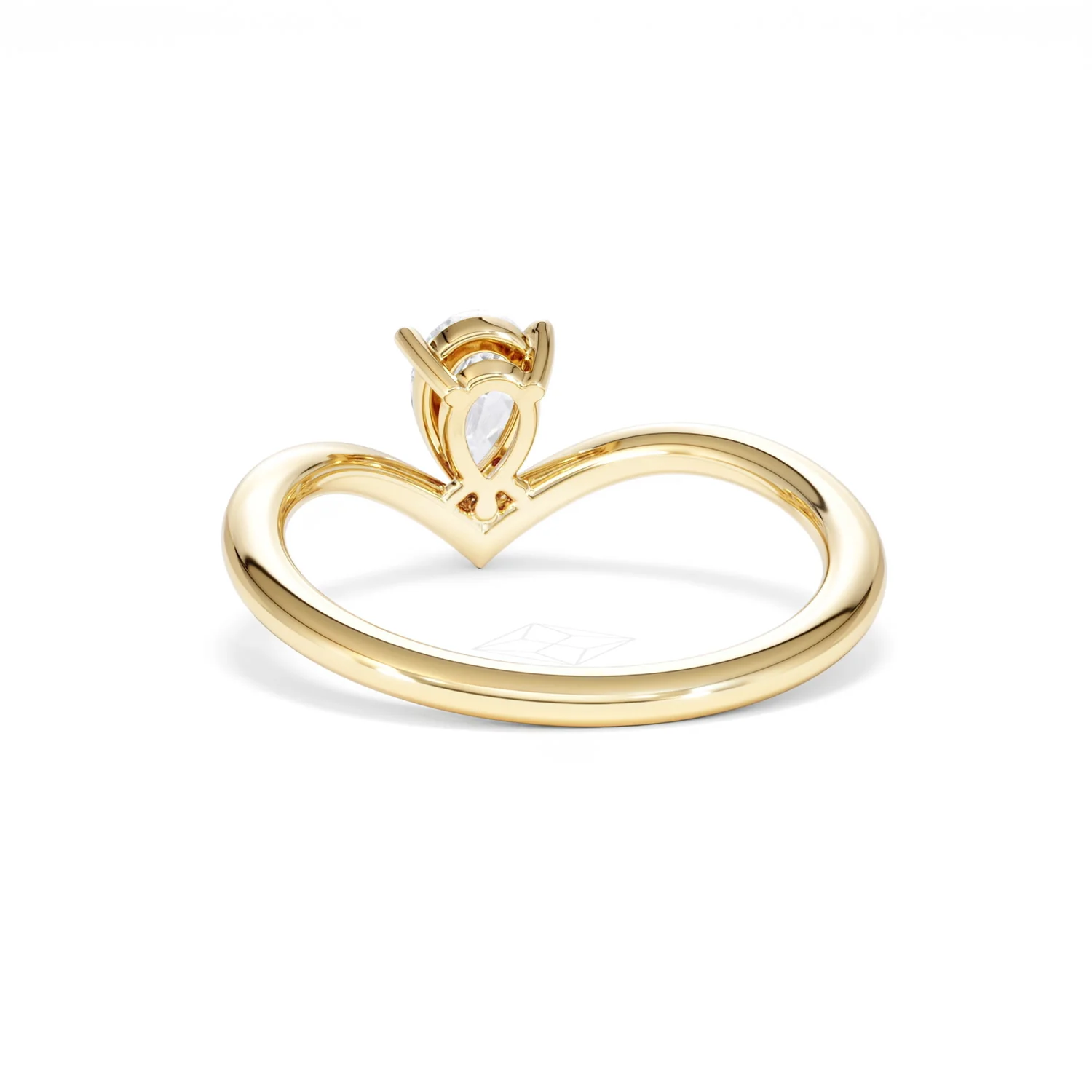 Vela 0.50ct Pear Cut Lab Diamond Solitaire Engagement Ring in 18K Yellow Gold - Image 51