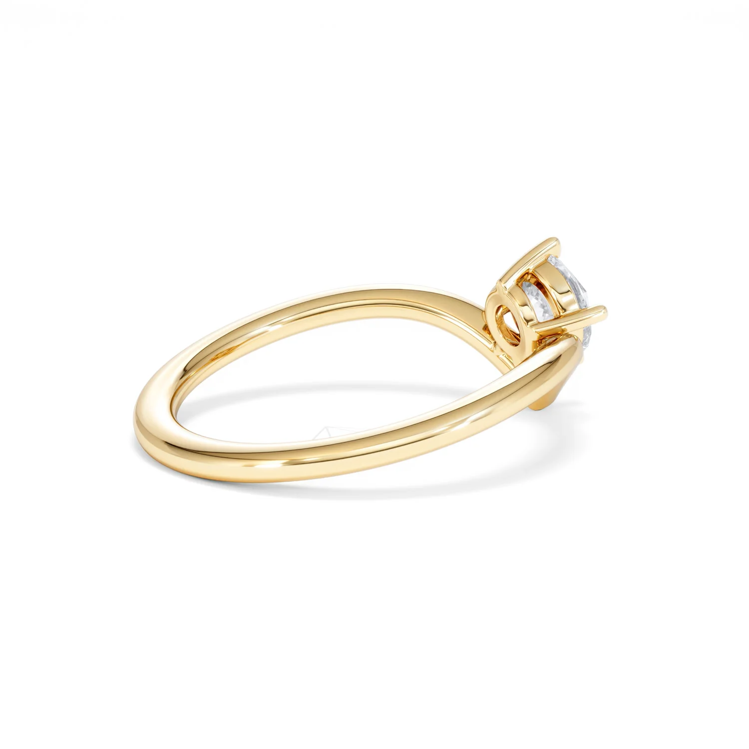 Vela 0.50ct Round Cut Lab Diamond Solitaire Engagement Ring in 18K Yellow Gold - Image 35