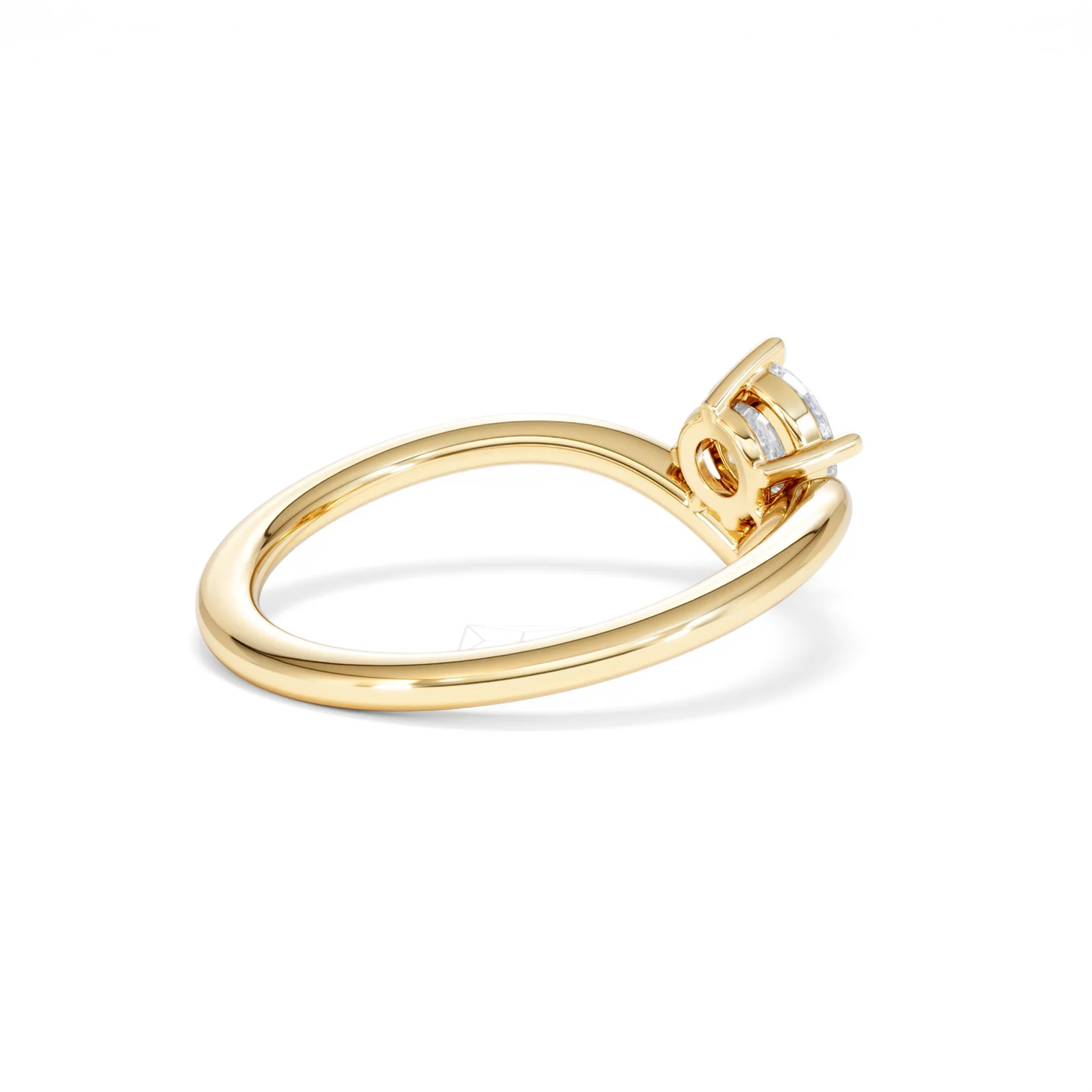 Vela 0.50ct Round Cut Lab Diamond Solitaire Engagement Ring in 18K Yellow Gold - Image 37