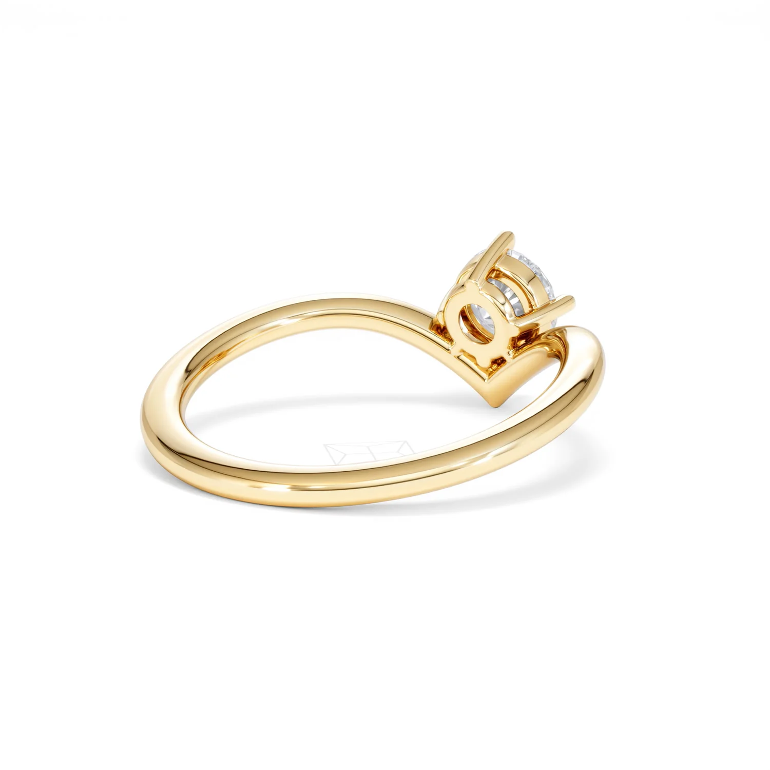 Vela 0.50ct Round Cut Lab Diamond Solitaire Engagement Ring in 18K Yellow Gold - Image 40