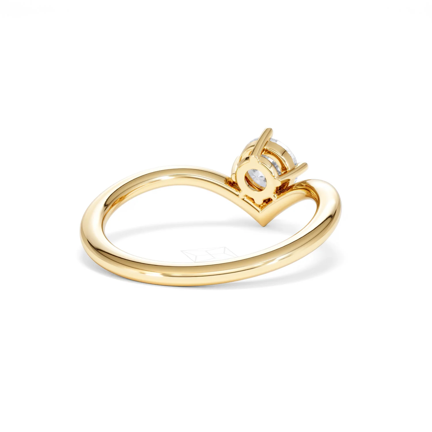 Vela 0.50ct Round Cut Lab Diamond Solitaire Engagement Ring in 18K Yellow Gold - Image 42