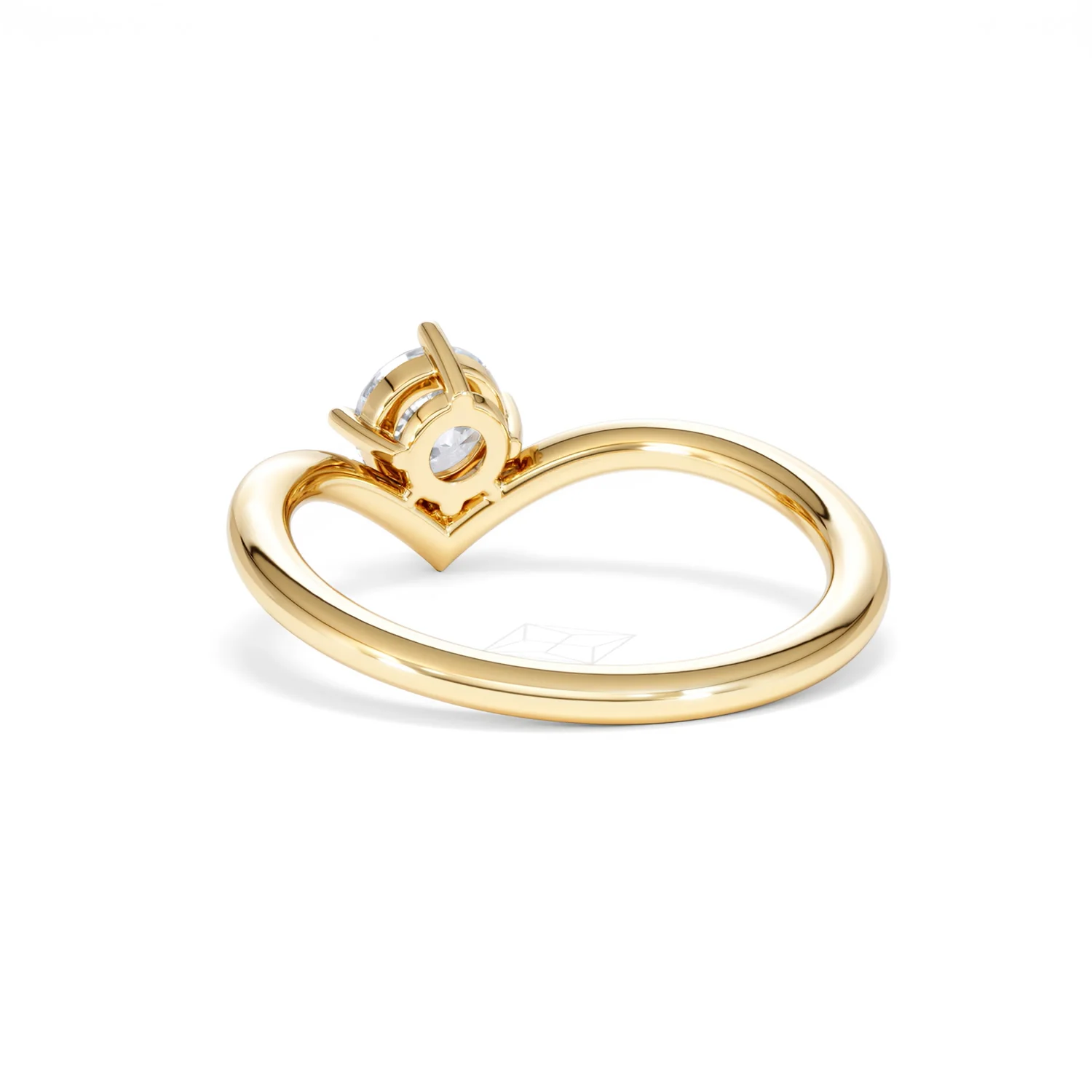 Vela 0.50ct Round Cut Lab Diamond Solitaire Engagement Ring in 18K Yellow Gold - Image 53