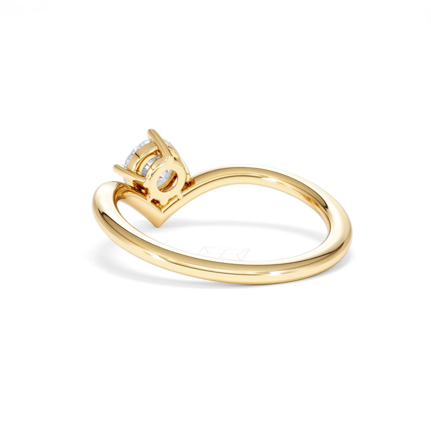 Vela 0.50ct Round Cut Lab Diamond Solitaire Engagement Ring in 18K Yellow Gold - Image 55