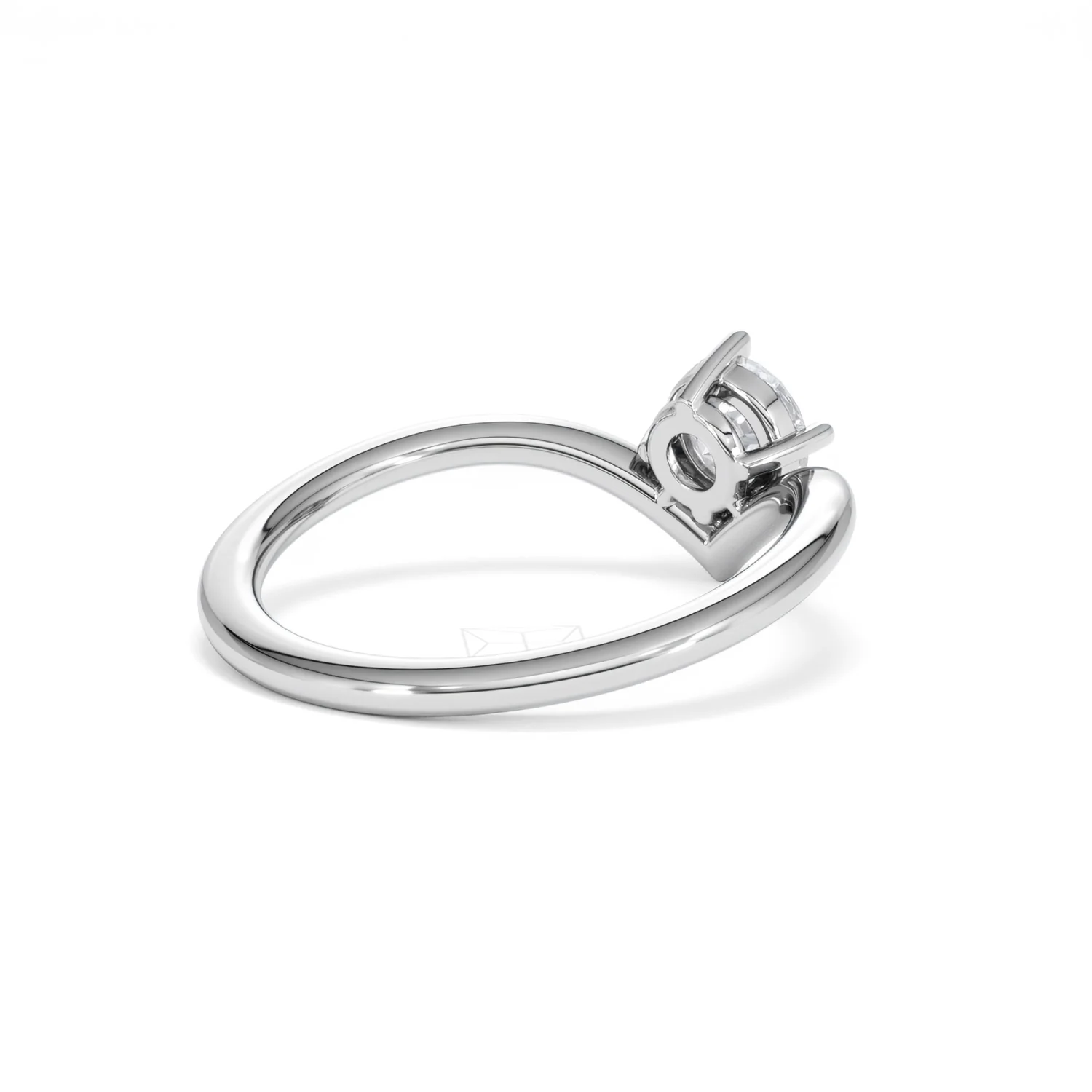 Vela 0.50ct Round Cut Lab Diamond Solitaire Engagement Ring in Platinum - Image 39