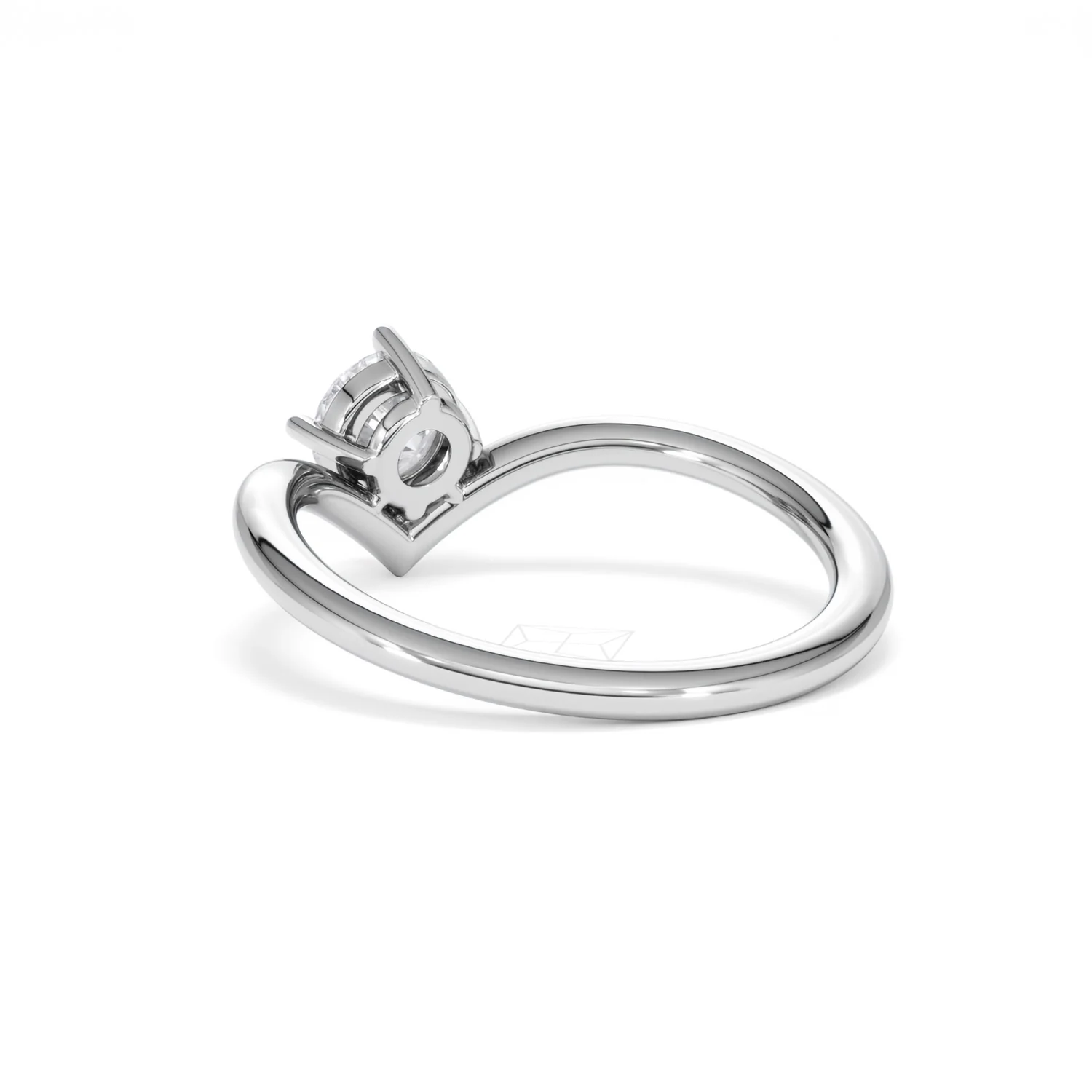 Vela 0.50ct Round Cut Lab Diamond Solitaire Engagement Ring in Platinum - Image 55