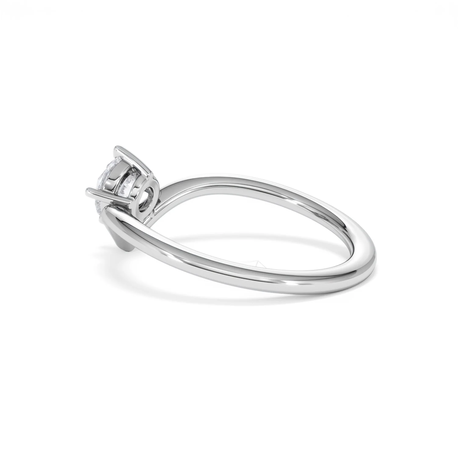 Vela 0.50ct Round Cut Lab Diamond Solitaire Engagement Ring in Platinum - Image 61