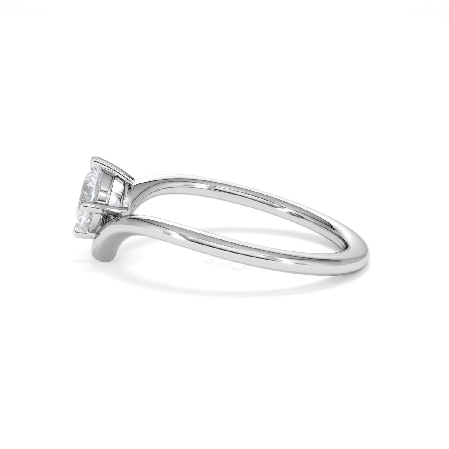 Vela 0.50ct Round Cut Lab Diamond Solitaire Engagement Ring in Platinum - Image 68