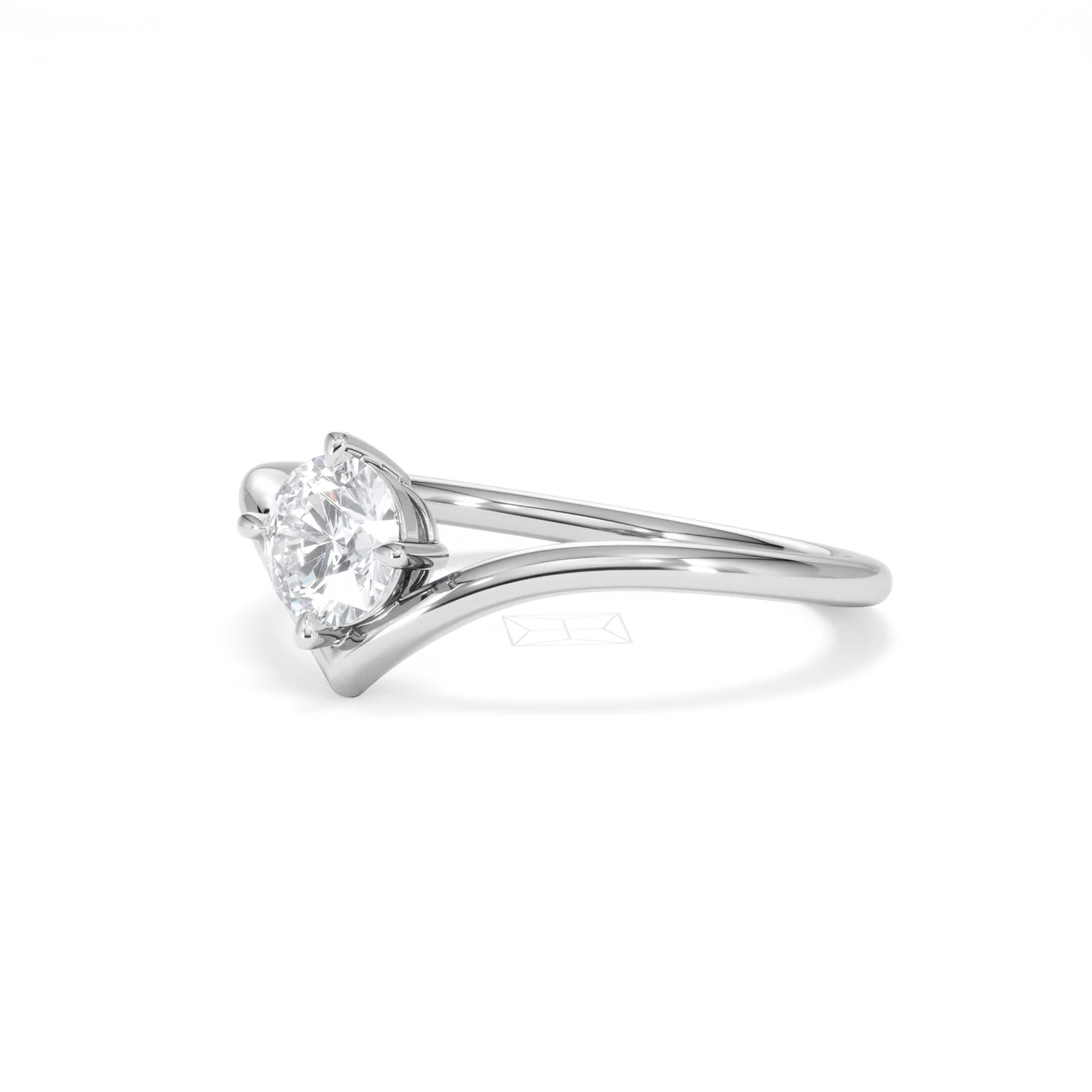 Vela 0.50ct Round Cut Lab Diamond Solitaire Engagement Ring in Platinum - Image 79