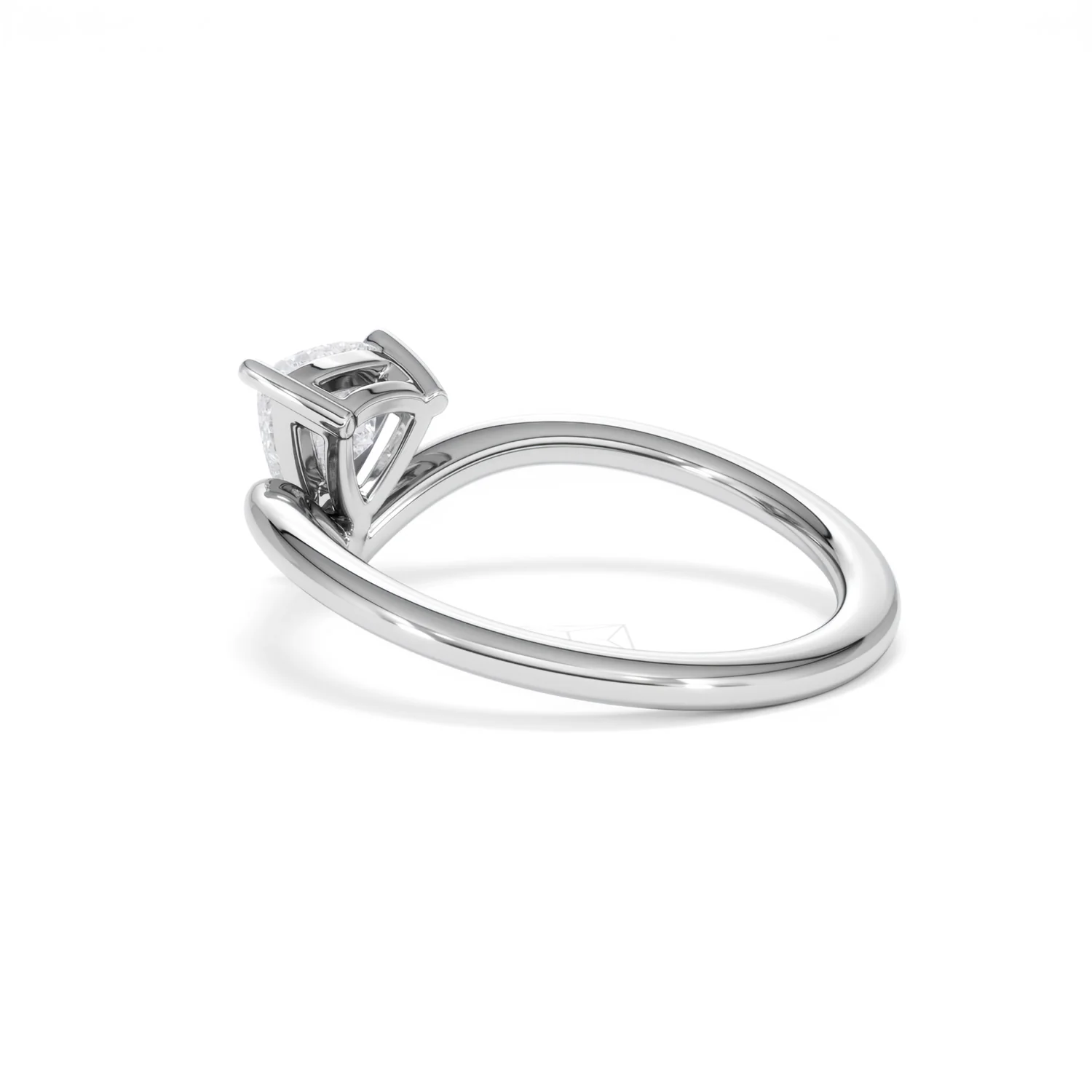 Vela 0.50ct Trillion Cut Lab Diamond Solitaire Engagement Ring in Platinum - Image 58