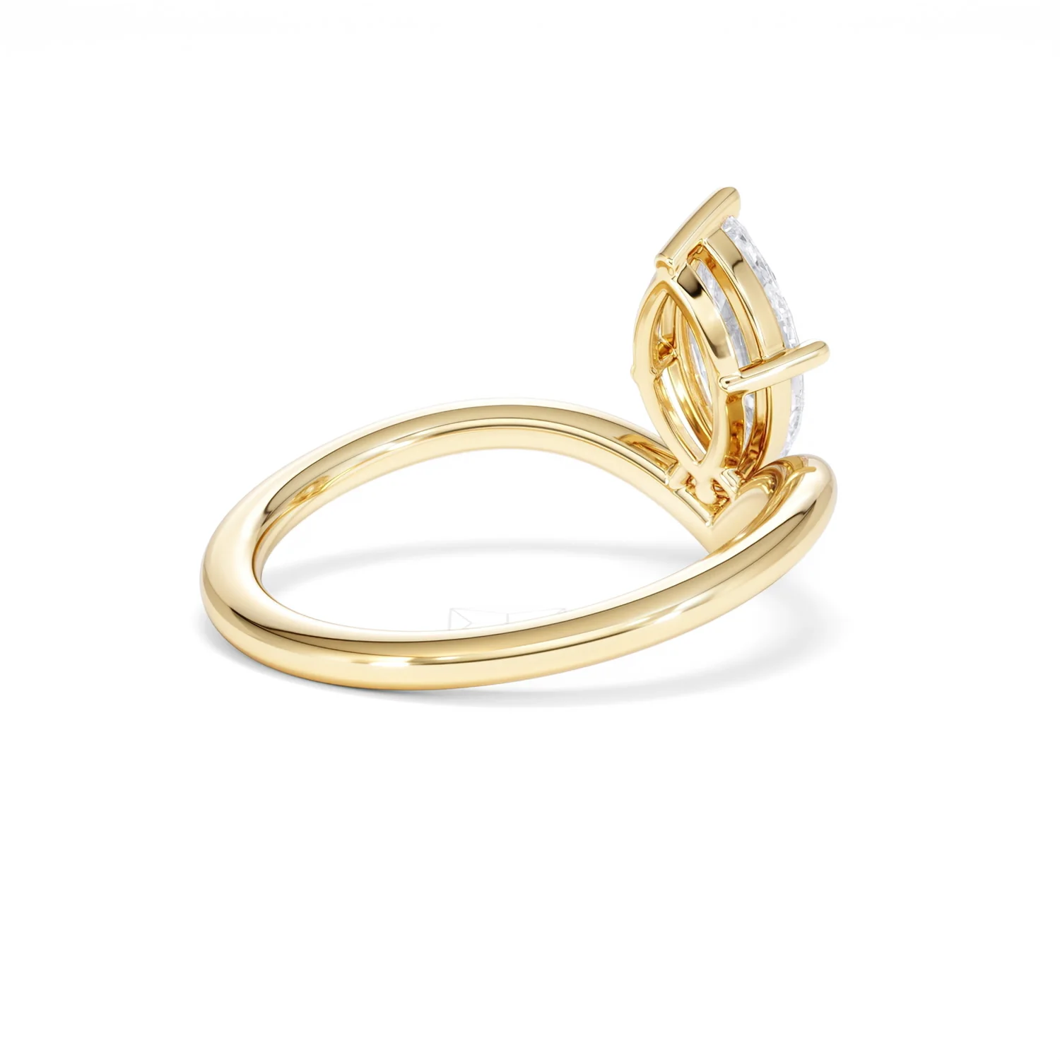 Vela 1.00ct Marquise Cut Lab Diamond Solitaire Engagement Ring in 18K Yellow Gold - Image 38