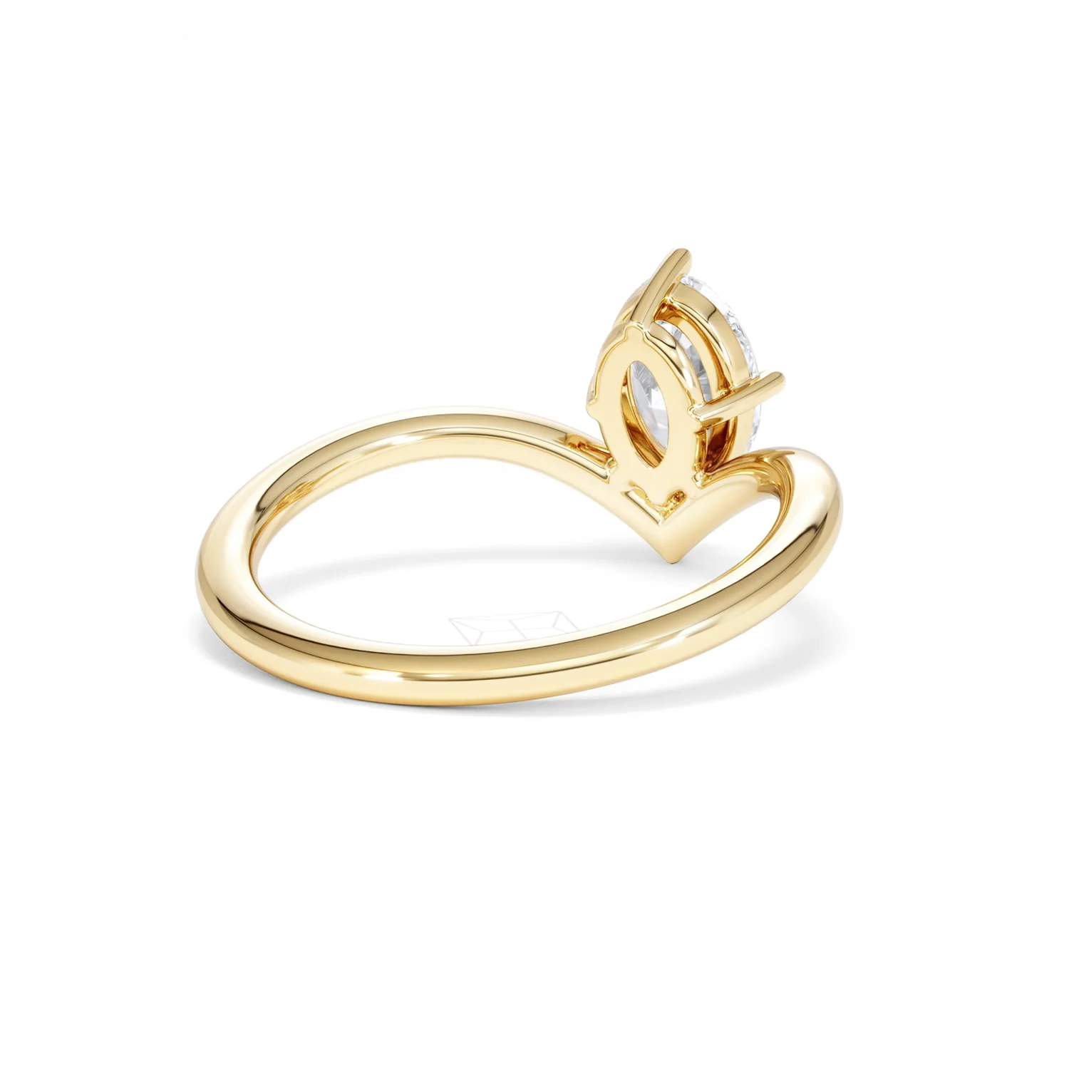 Vela 1.00ct Oval Cut Lab Diamond Solitaire Engagement Ring in 18K Yellow Gold - Image 41