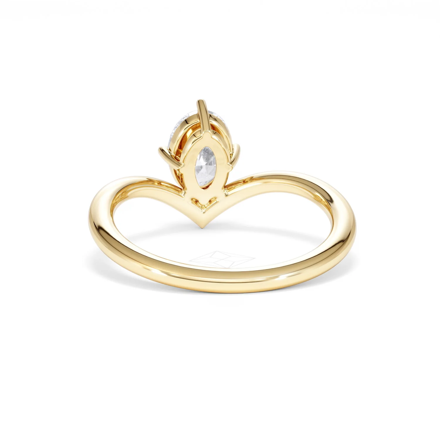 Vela 1.00ct Oval Cut Lab Diamond Solitaire Engagement Ring in 18K Yellow Gold - Image 50