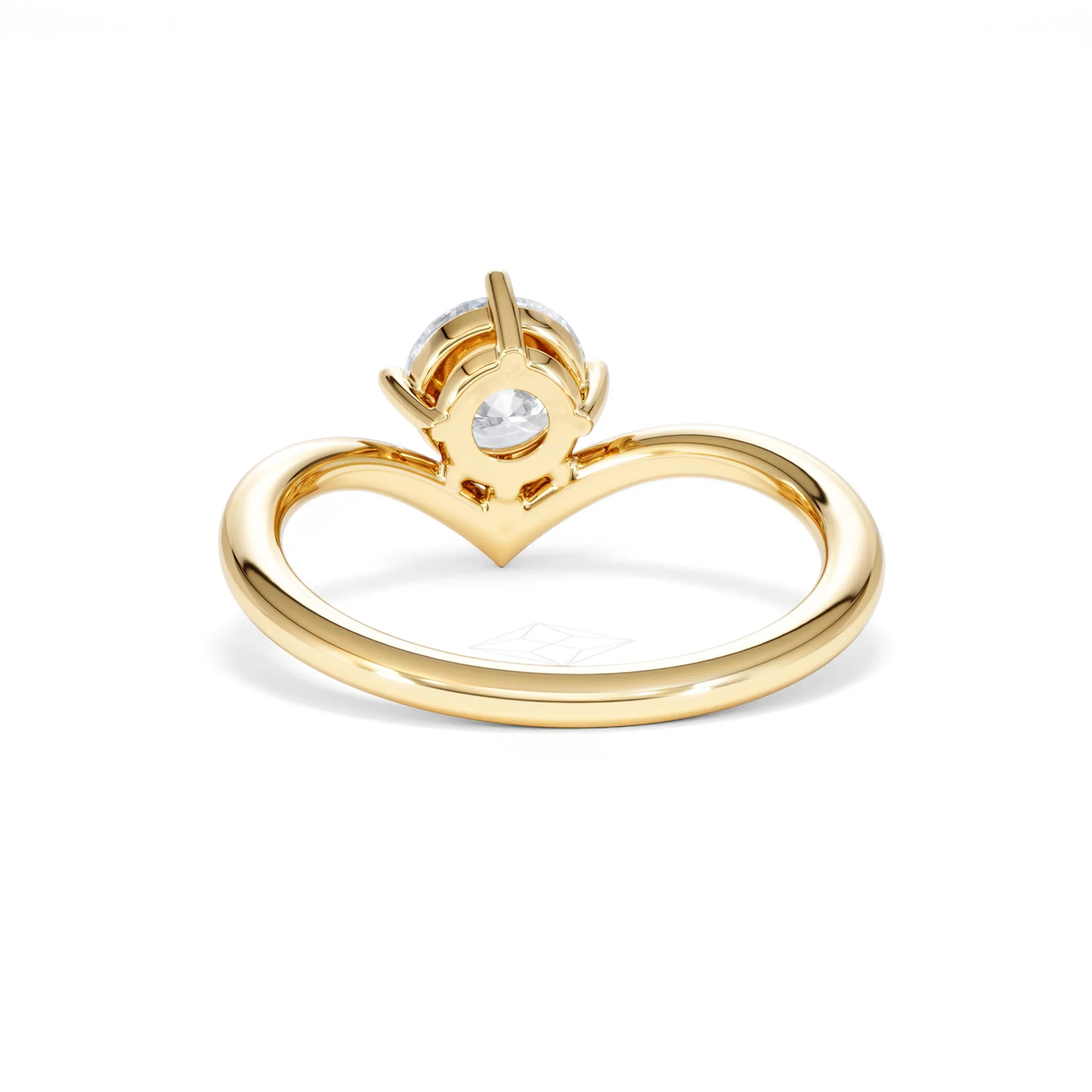 Vela 1.00ct Round Cut Lab Diamond Solitaire Engagement Ring in 18K Yellow Gold - Image 50