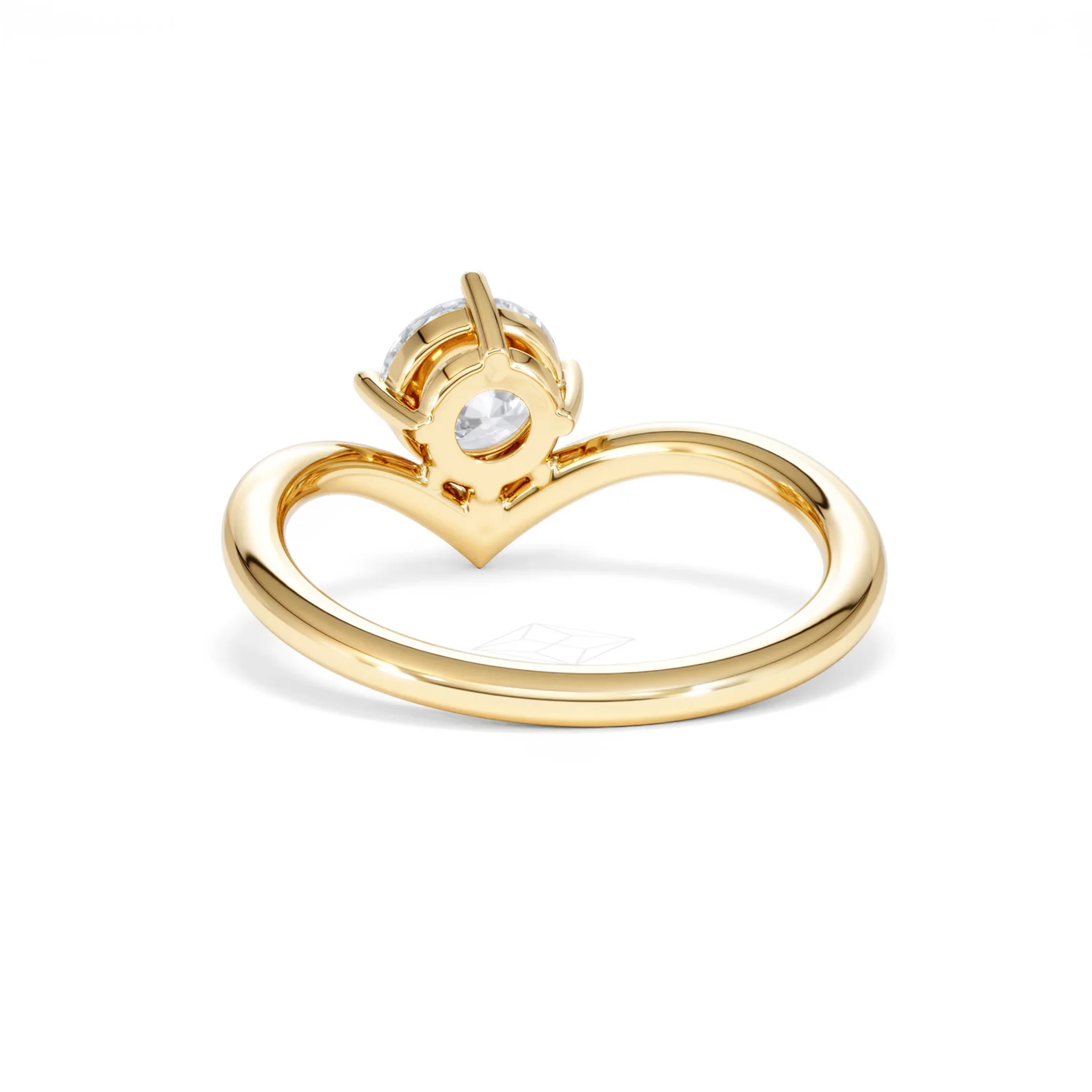 Vela 1.00ct Round Cut Lab Diamond Solitaire Engagement Ring in 18K Yellow Gold - Image 51