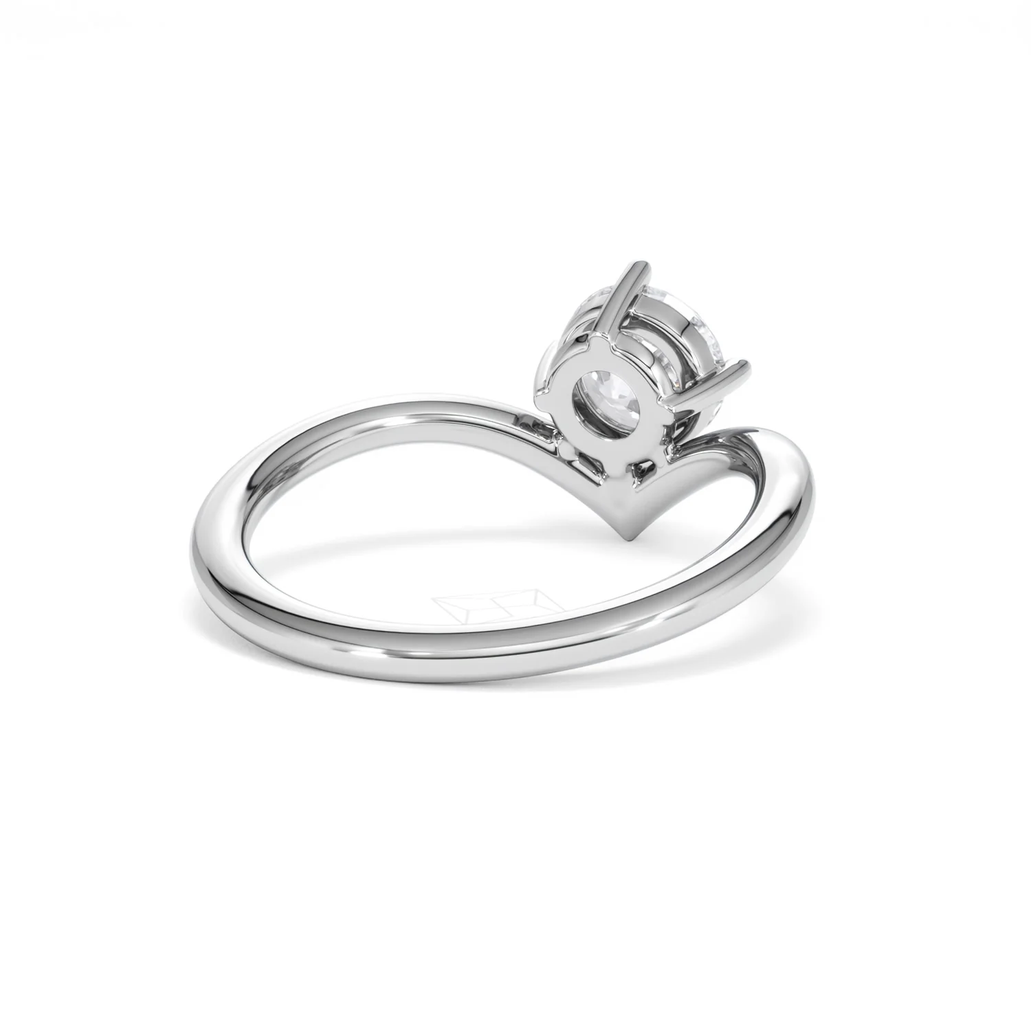 Vela 1.00ct Round Cut Lab Diamond Solitaire Engagement Ring in Platinum - Image 41