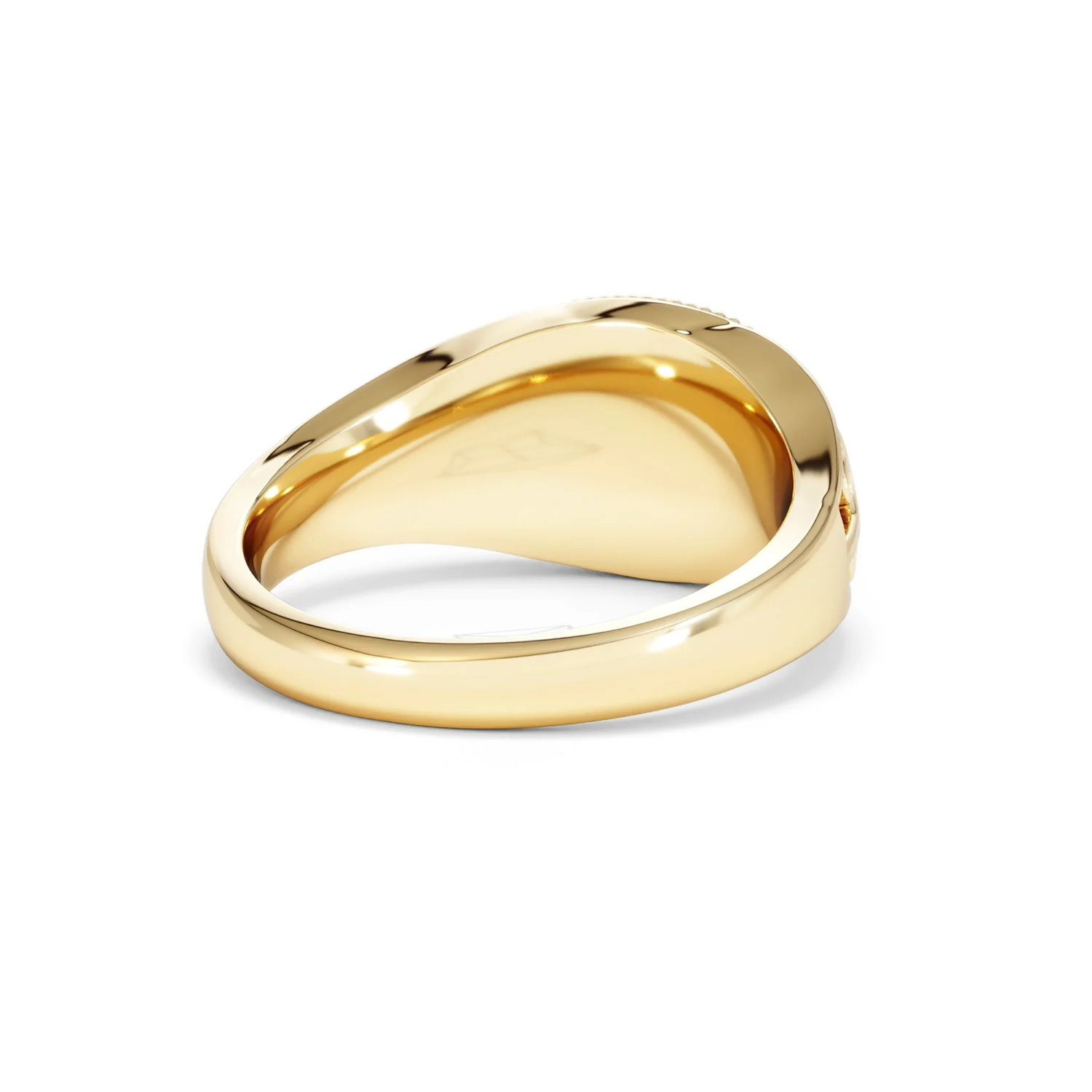 Virgo Zodiac 0.01ct Lab Diamond Signet Ring in 18K Gold Vermeil - Image 41