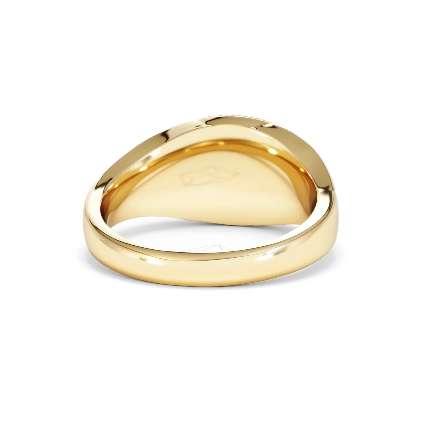 Virgo Zodiac 0.01ct Lab Diamond Signet Ring in 18K Gold Vermeil - Image 44