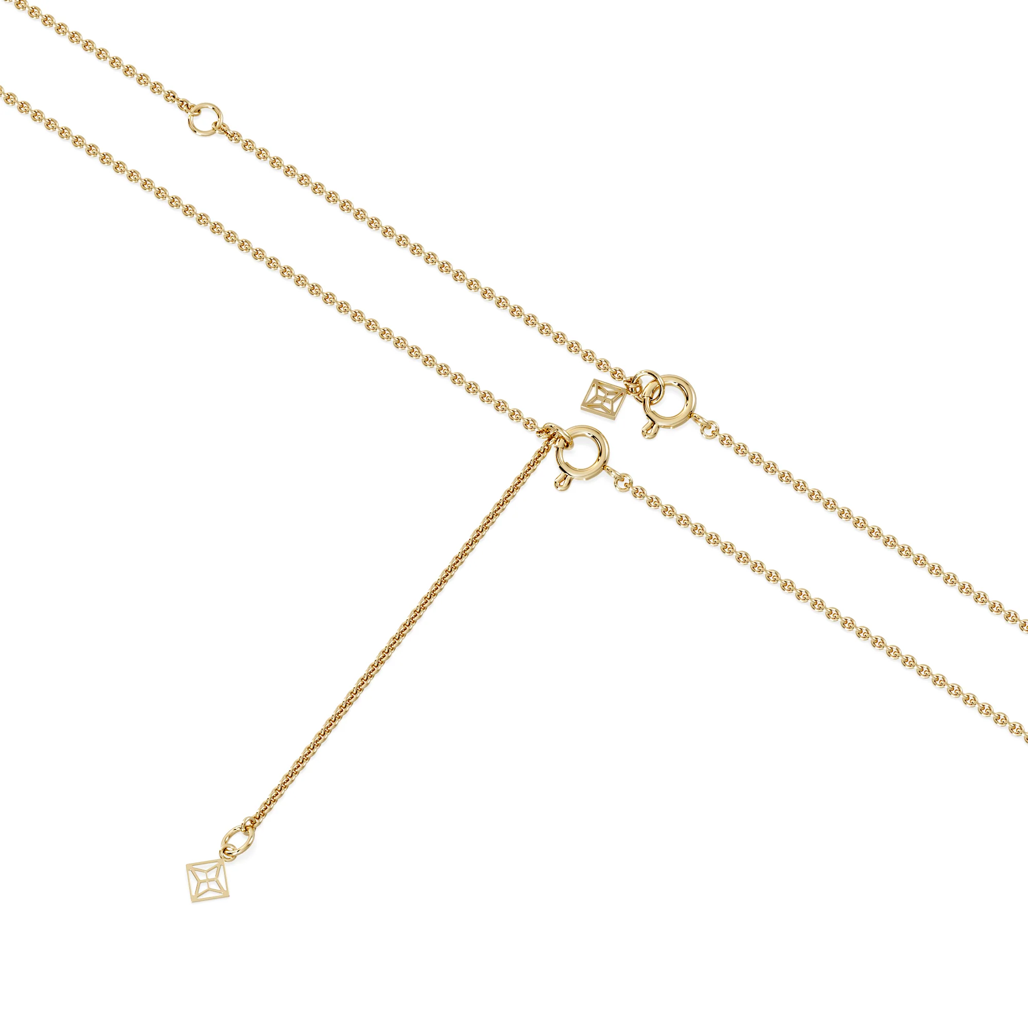 Wanderlust 3.00ct Floating Heart Cut Lab Diamond Necklaces in 9K Yellow Gold - Image 7