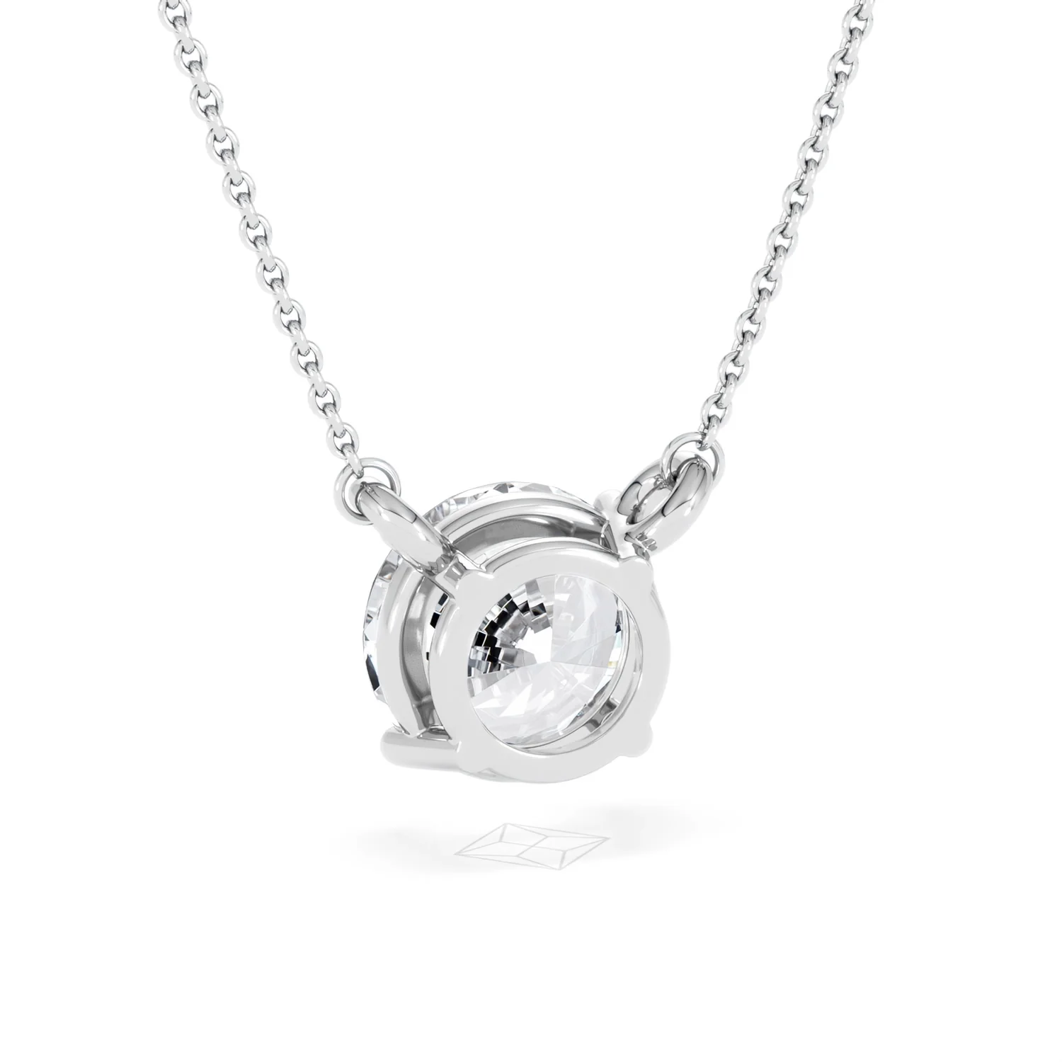 Wanderlust 3.00ct Floating Round Cut Lab Diamond Necklaces in 9K White Gold - Image 53