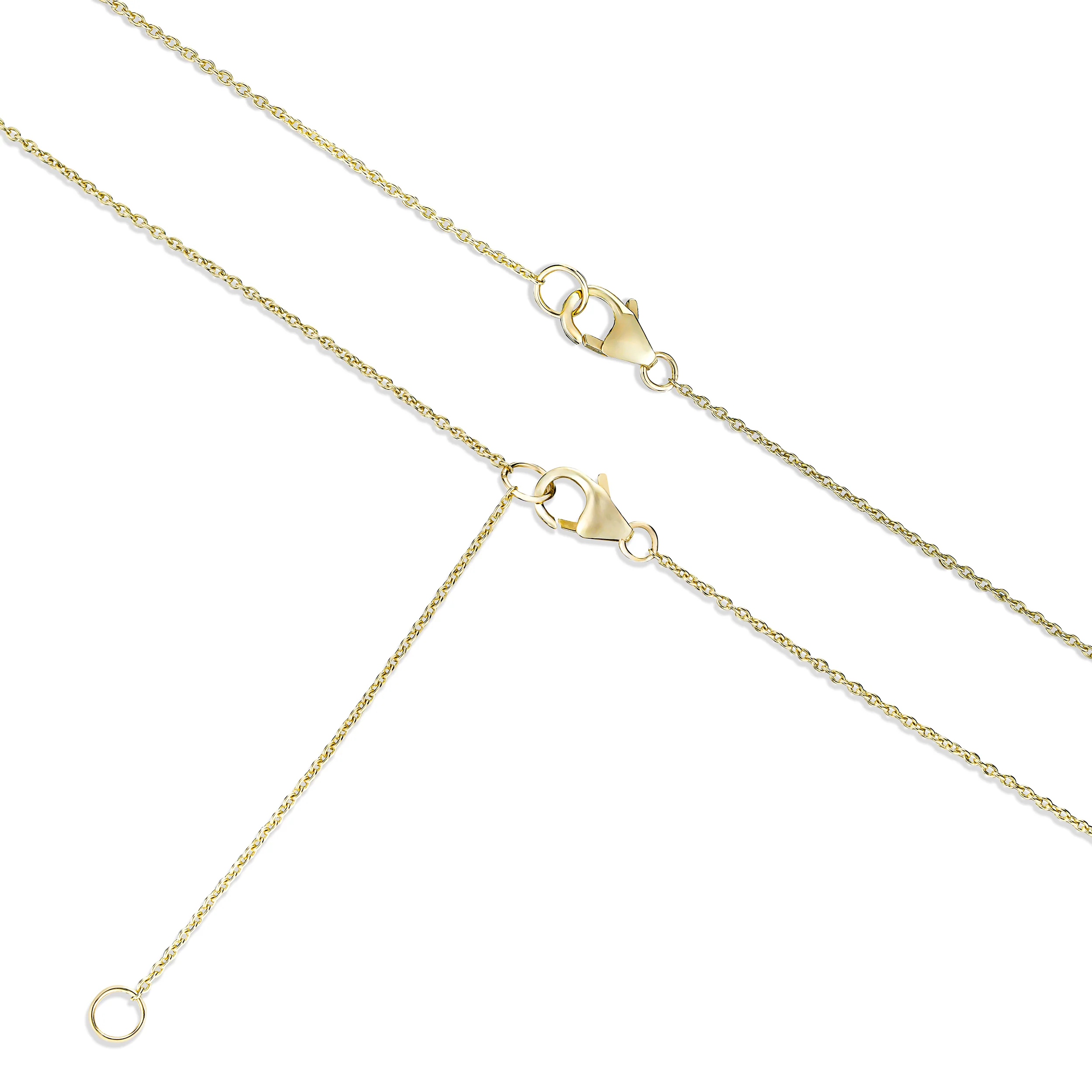 Wanderlust Floating Lab Diamond Solitaire Necklace 0.50ct H/SI in 9K Yellow Gold - Image 4