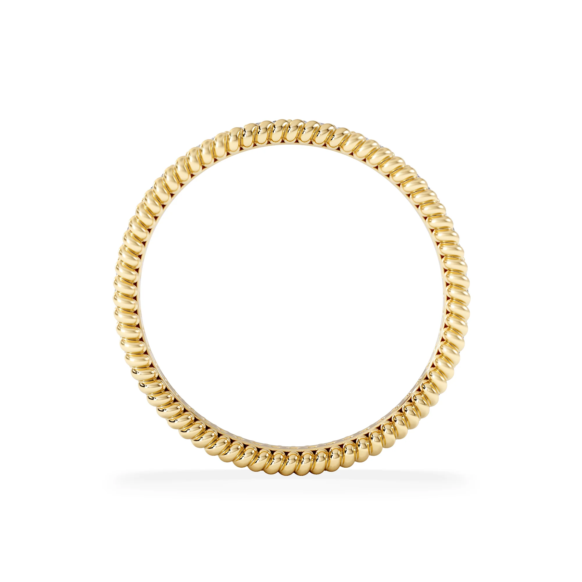Woven 0.25ct Lab Diamond Eternity Ring in 18K Gold Vermeil - Image 3