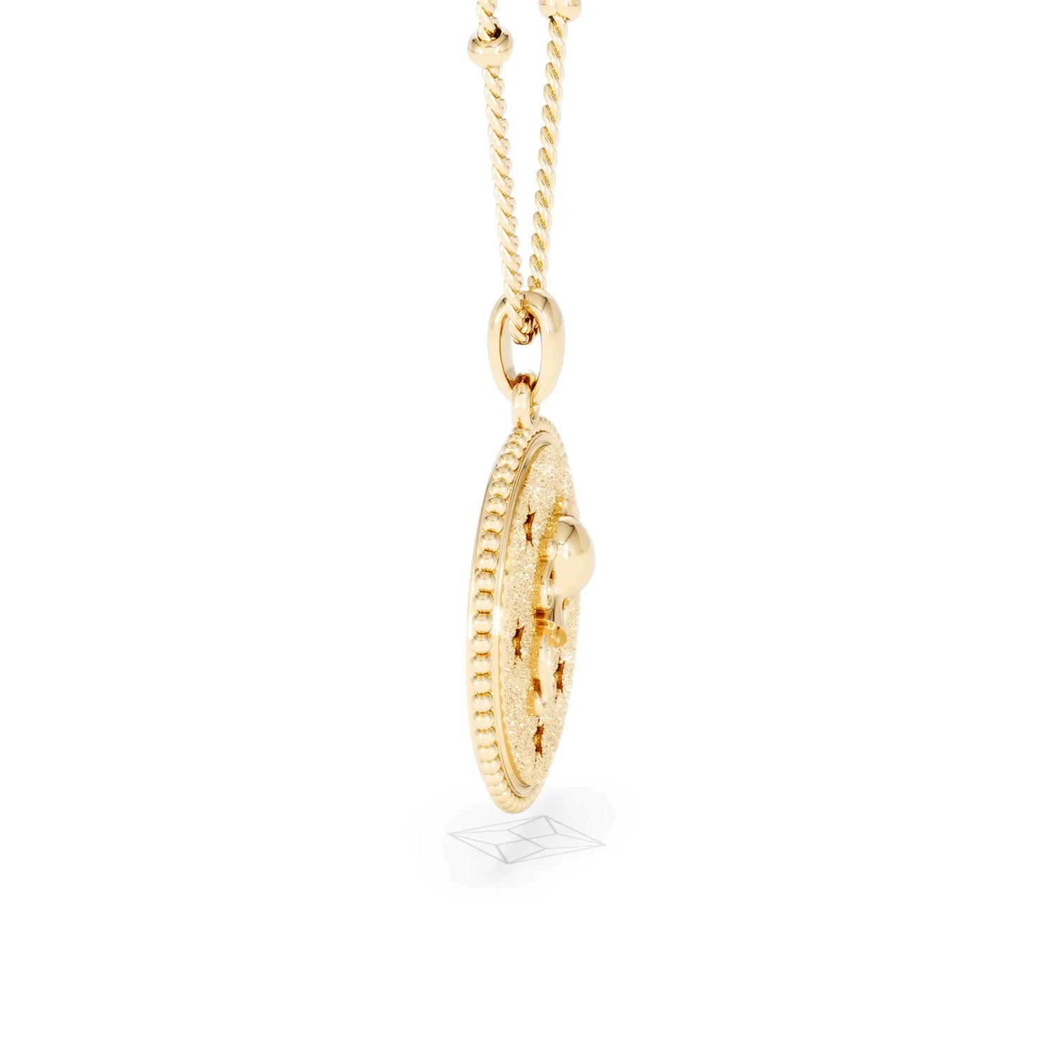 Zodiac Aquarius Necklace Medallion Lab Grown 0.02ct in 18K Gold Vermeil - Image 26