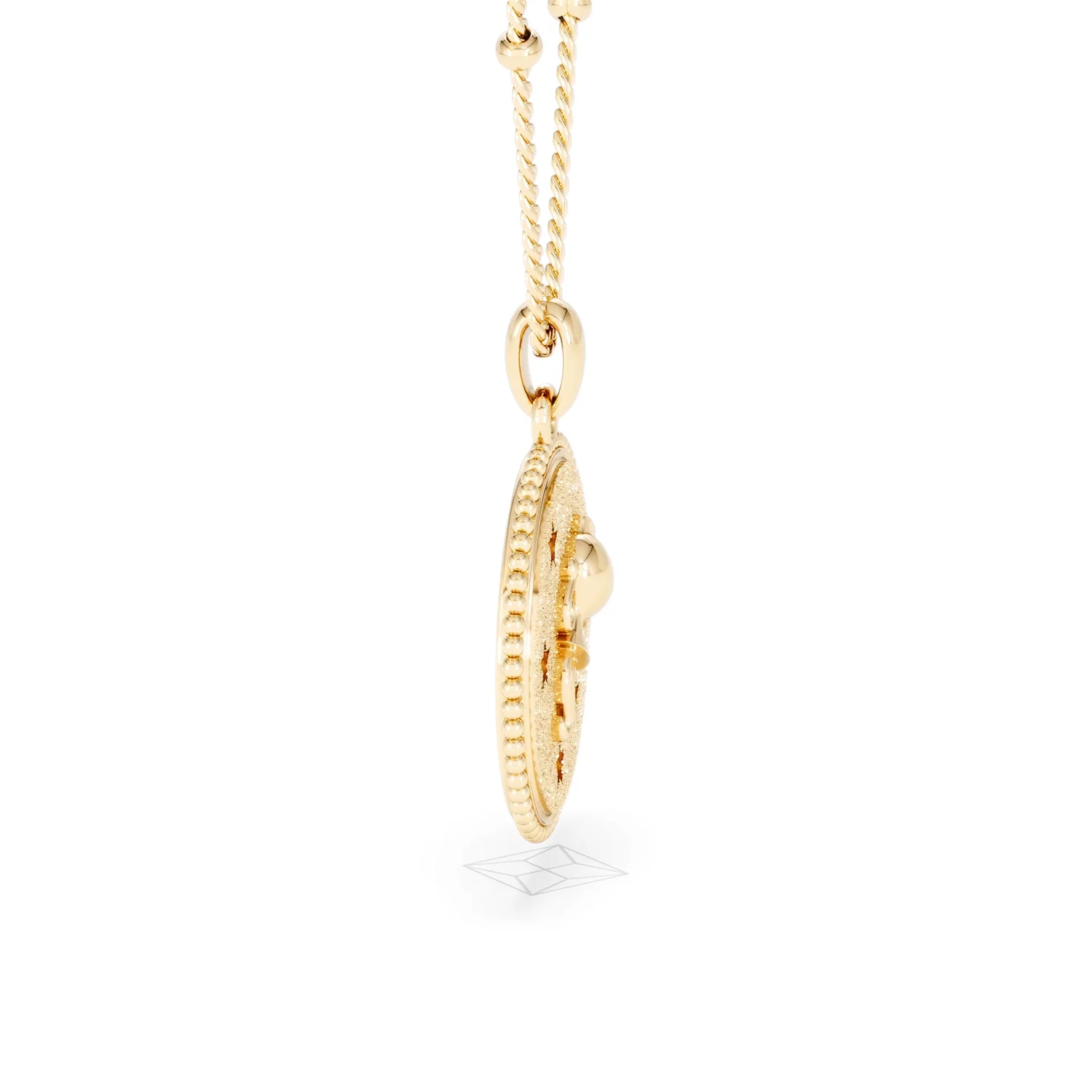 Zodiac Aquarius Necklace Medallion Lab Grown 0.02ct in 18K Gold Vermeil - Image 27
