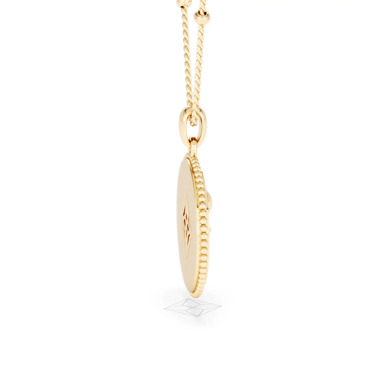 Zodiac Aquarius Necklace Medallion Lab Grown 0.02ct in 18K Gold Vermeil - Image 31