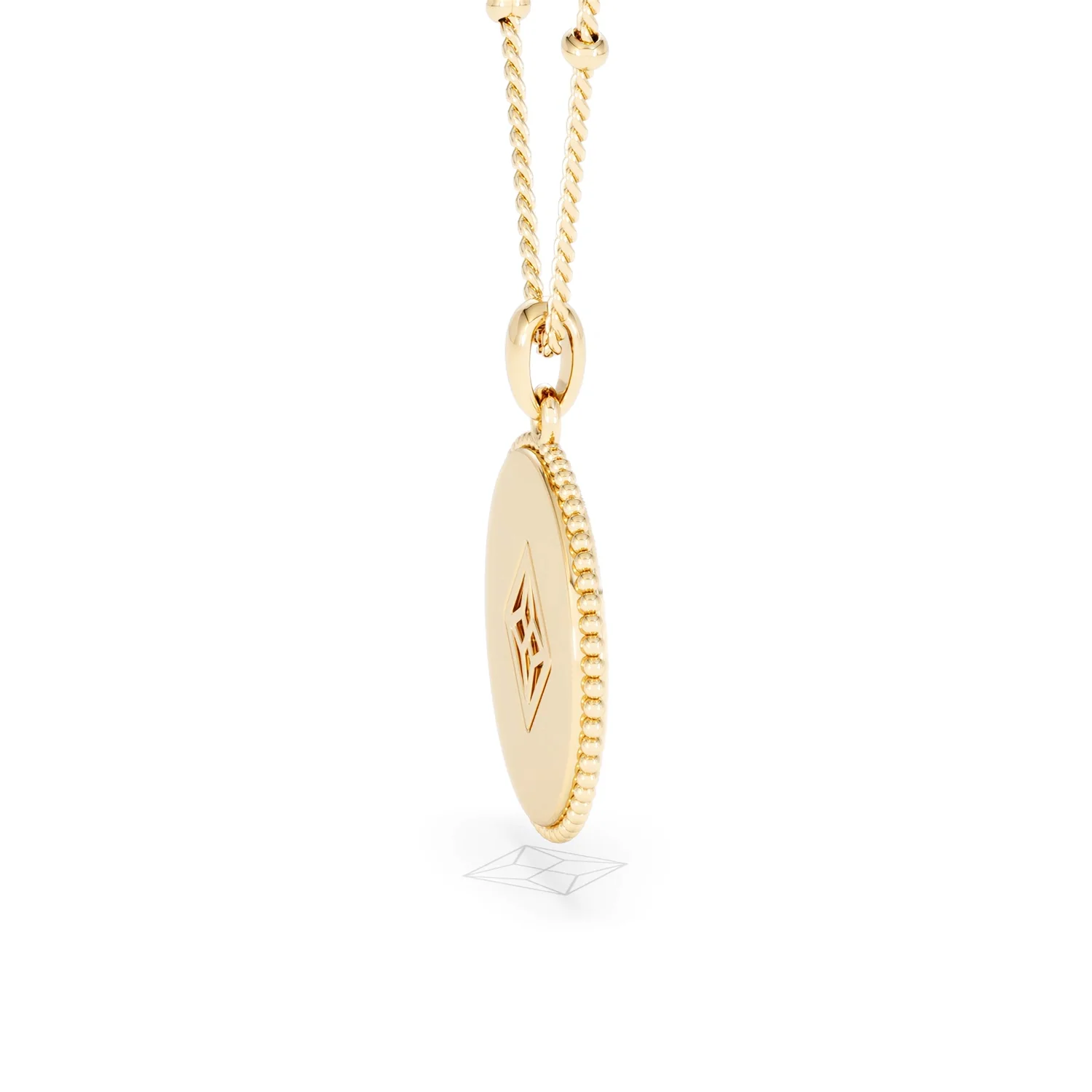 Zodiac Aquarius Necklace Medallion Lab Grown 0.02ct in 18K Gold Vermeil - Image 32