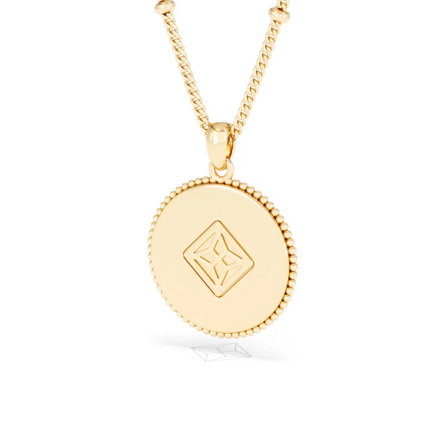 Zodiac Aquarius Necklace Medallion Lab Grown 0.02ct in 18K Gold Vermeil - Image 43