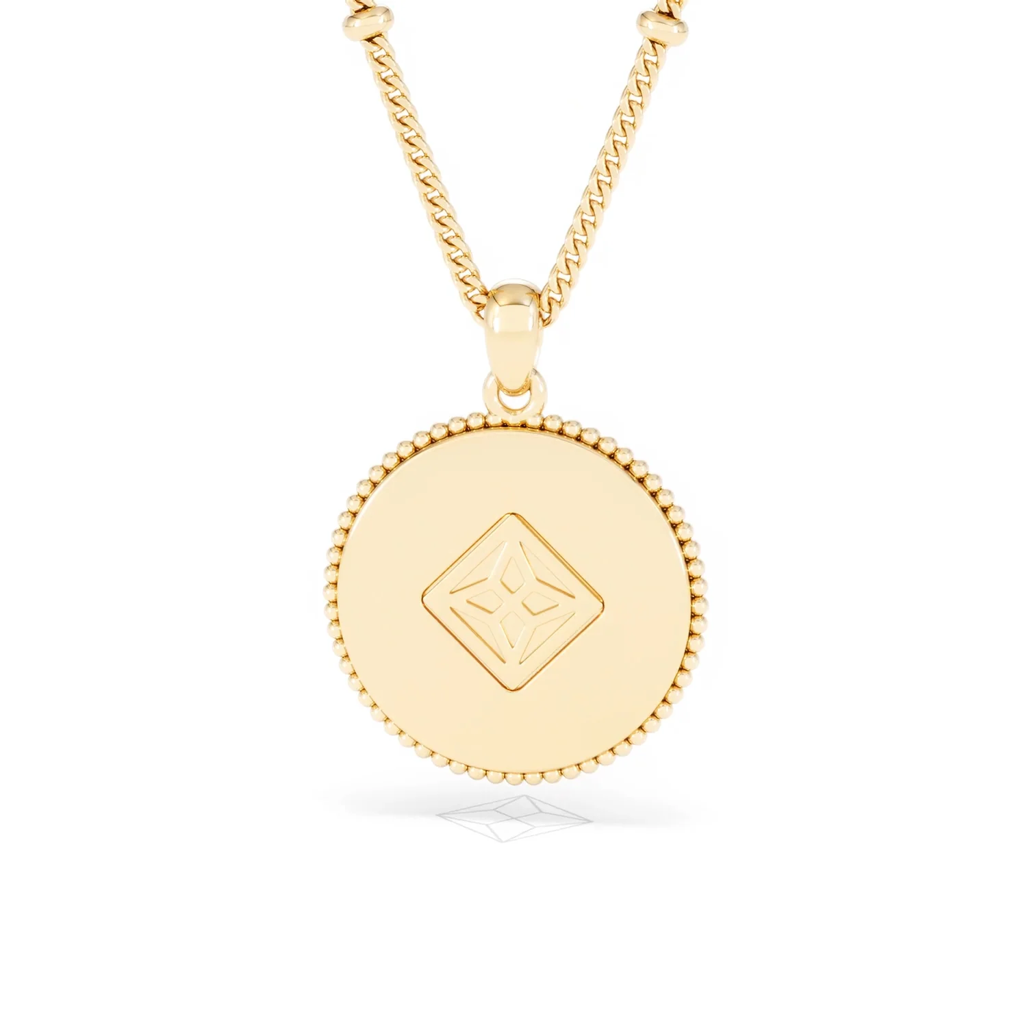 Zodiac Aquarius Necklace Medallion Lab Grown 0.02ct in 18K Gold Vermeil - Image 47
