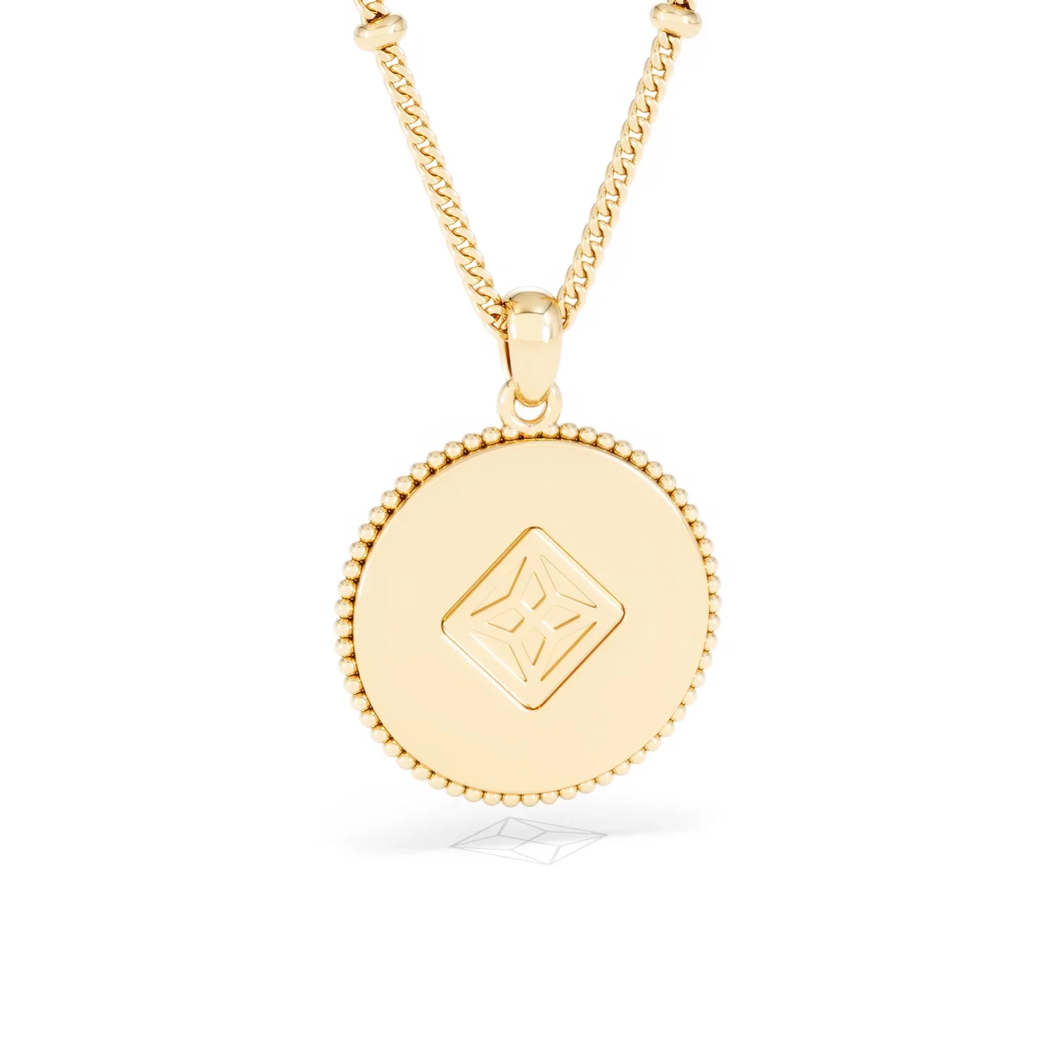 Zodiac Aquarius Necklace Medallion Lab Grown 0.02ct in 18K Gold Vermeil - Image 52