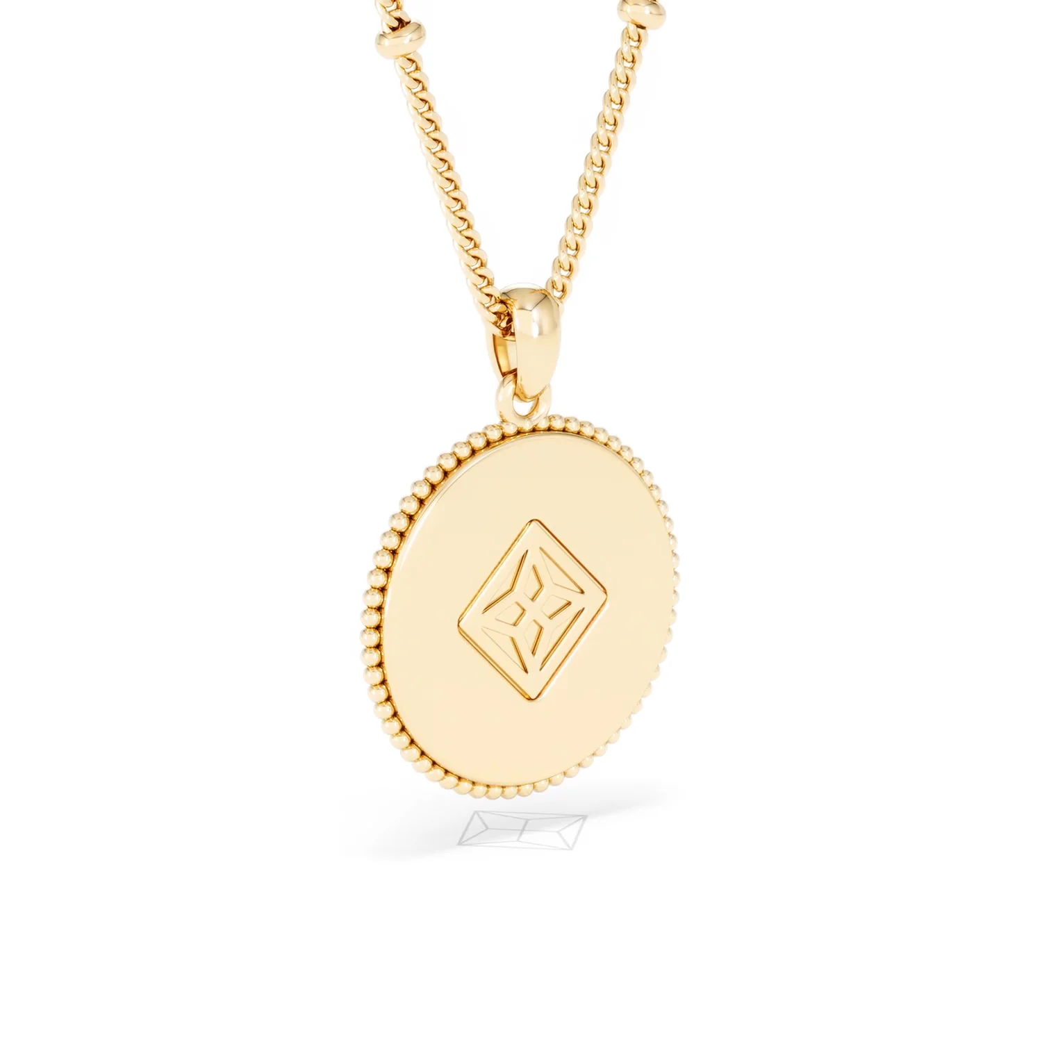 Zodiac Aquarius Necklace Medallion Lab Grown 0.02ct in 18K Gold Vermeil - Image 57