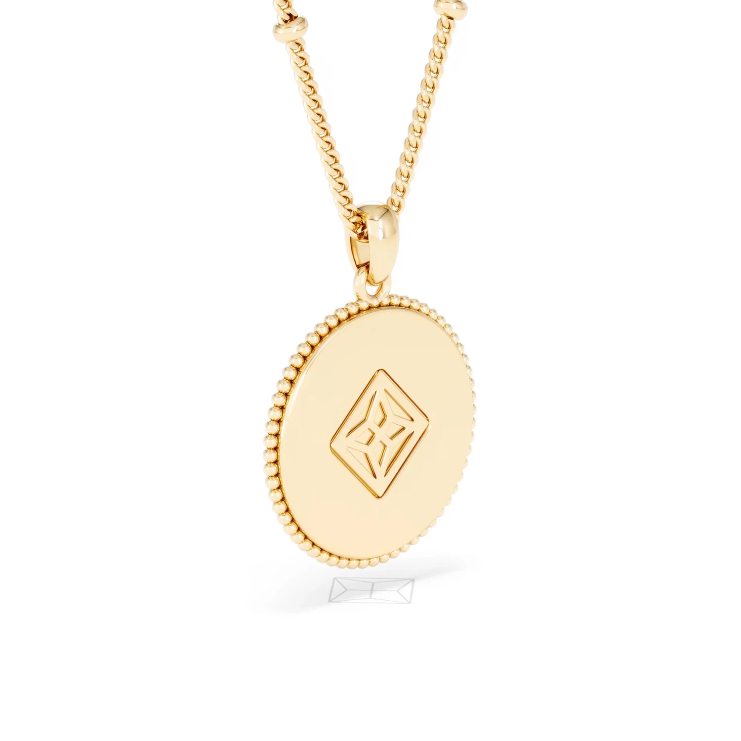 Zodiac Aquarius Necklace Medallion Lab Grown 0.02ct in 18K Gold Vermeil - Image 58