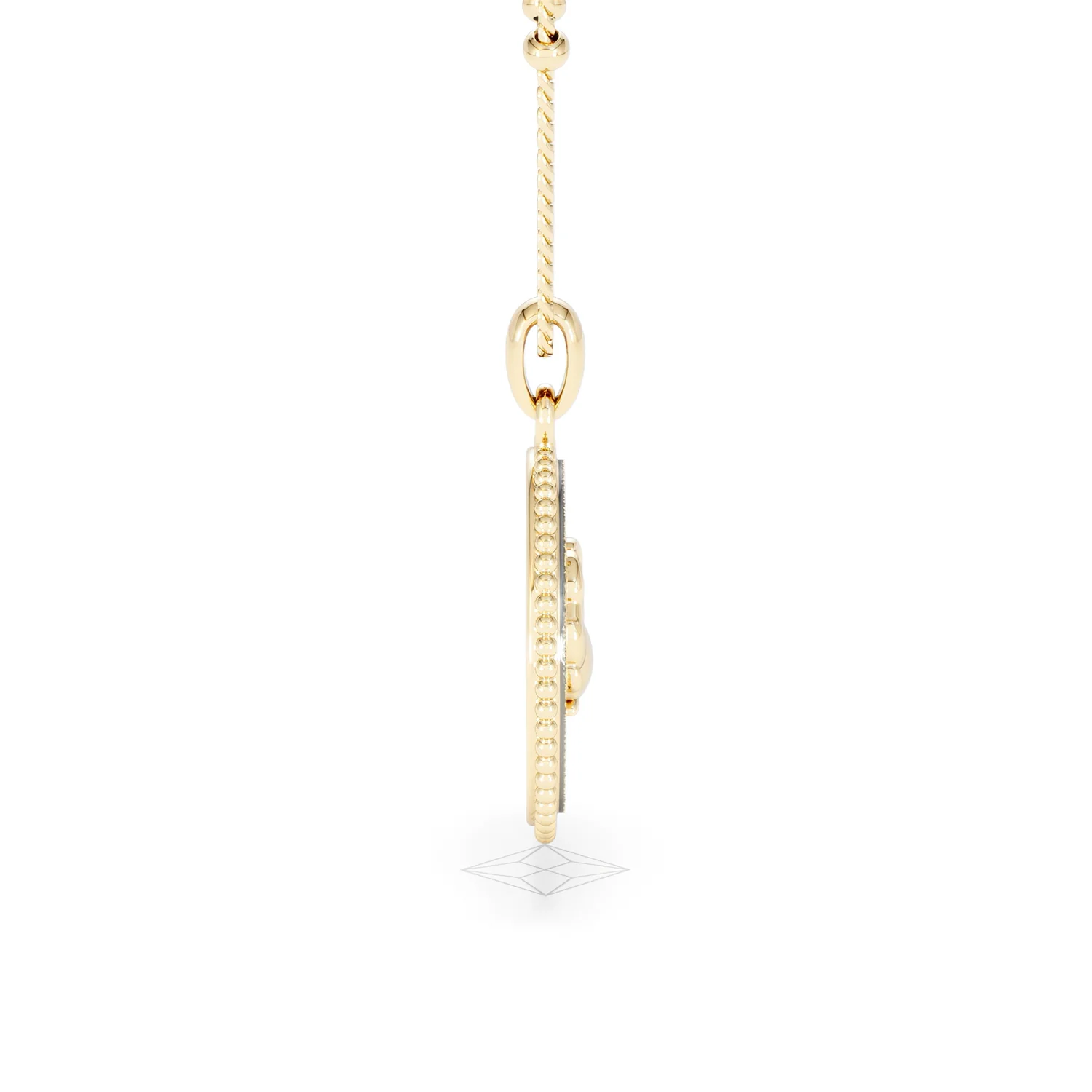 Zodiac Cancer Necklace Medallion Lab Grown 0.02ct in 18K Gold Vermeil - Image 29
