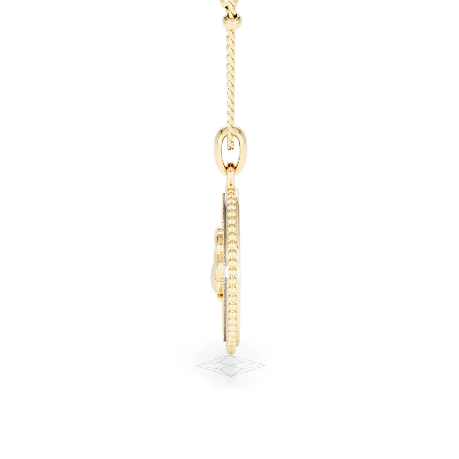 Zodiac Cancer Necklace Medallion Lab Grown 0.02ct in 18K Gold Vermeil - Image 69