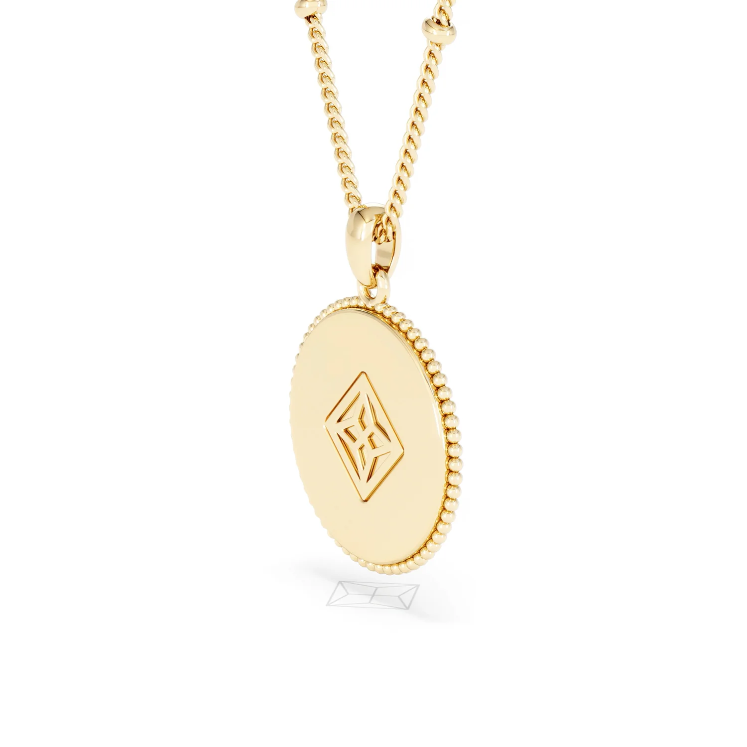Zodiac Gemini Necklace Medallion Lab Grown 0.02ct in 18K Gold Vermeil - Image 37