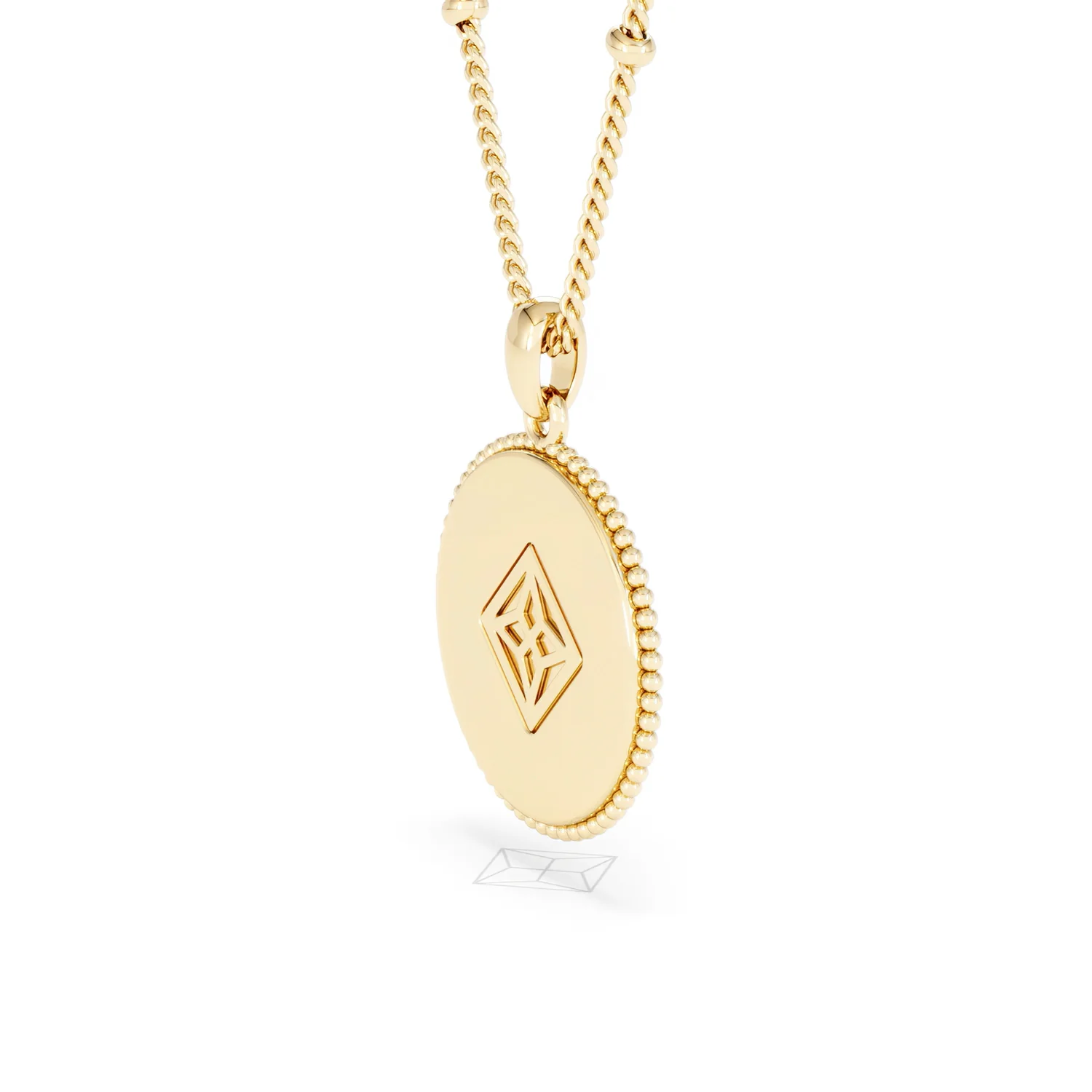 Zodiac Leo Necklace Medallion Lab Grown 0.02ct in 18K Gold Vermeil - Image 36