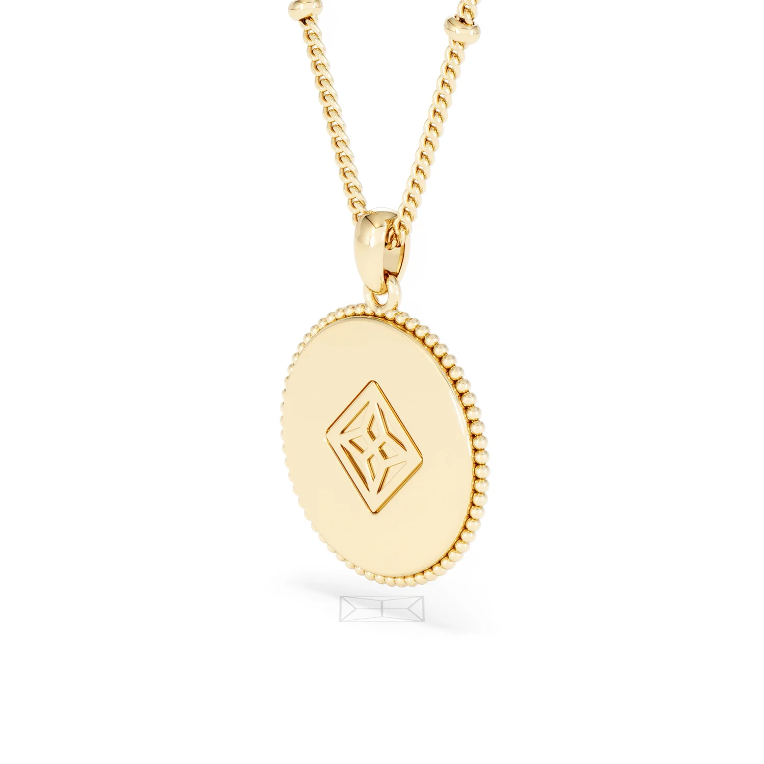 Zodiac Leo Necklace Medallion Lab Grown 0.02ct in 18K Gold Vermeil - Image 39