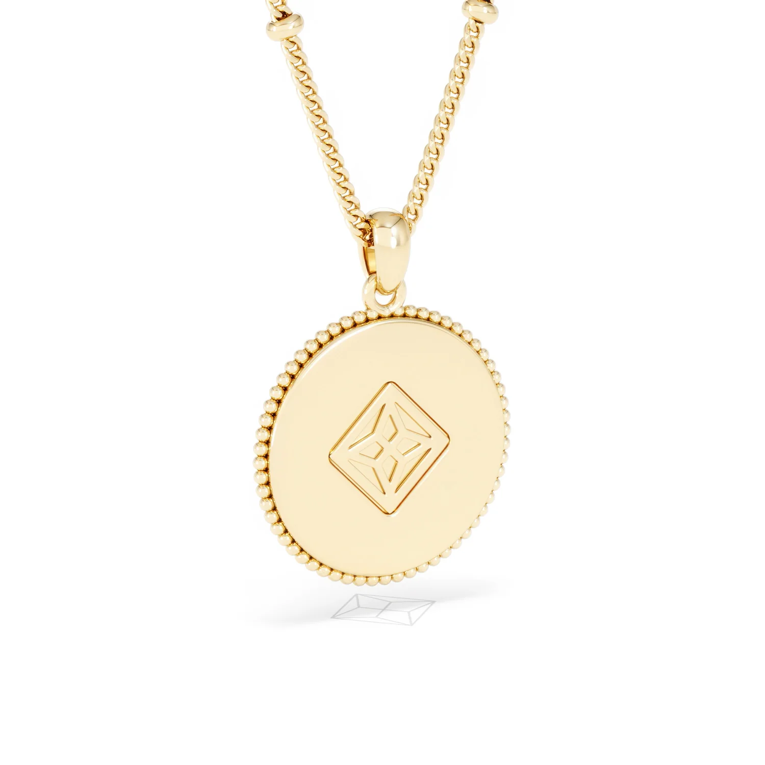 Zodiac Leo Necklace Medallion Lab Grown 0.02ct in 18K Gold Vermeil - Image 55