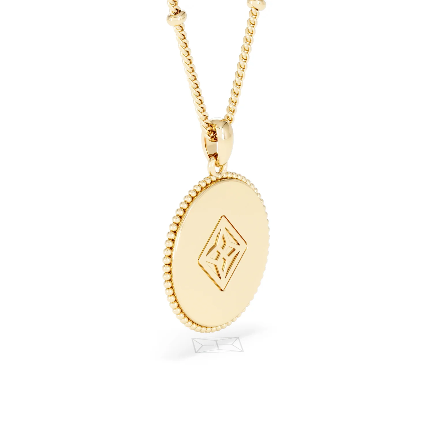 Zodiac Leo Necklace Medallion Lab Grown 0.02ct in 18K Gold Vermeil - Image 60