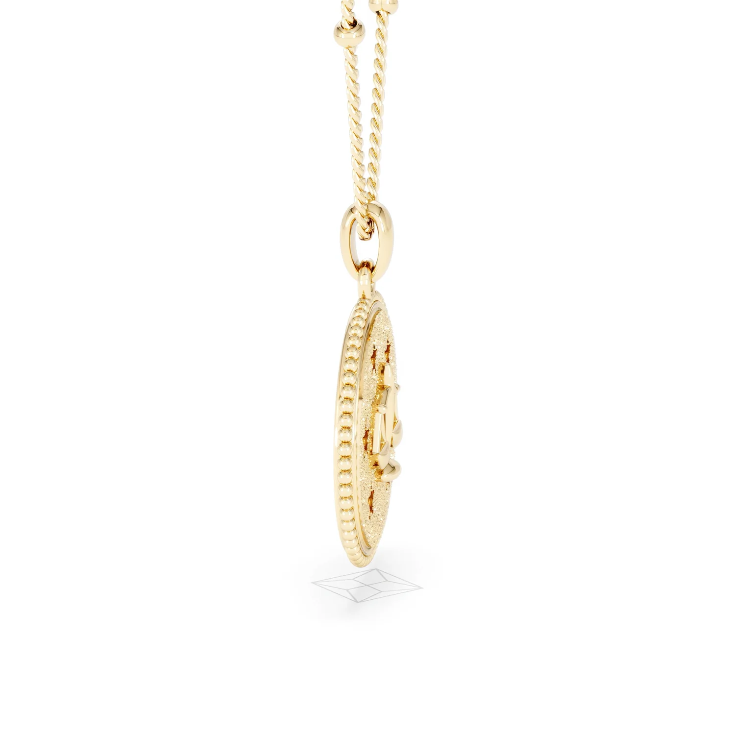 Zodiac Libra Necklace Medallion Lab Grown 0.02ct in 18K Gold Vermeil - Image 27