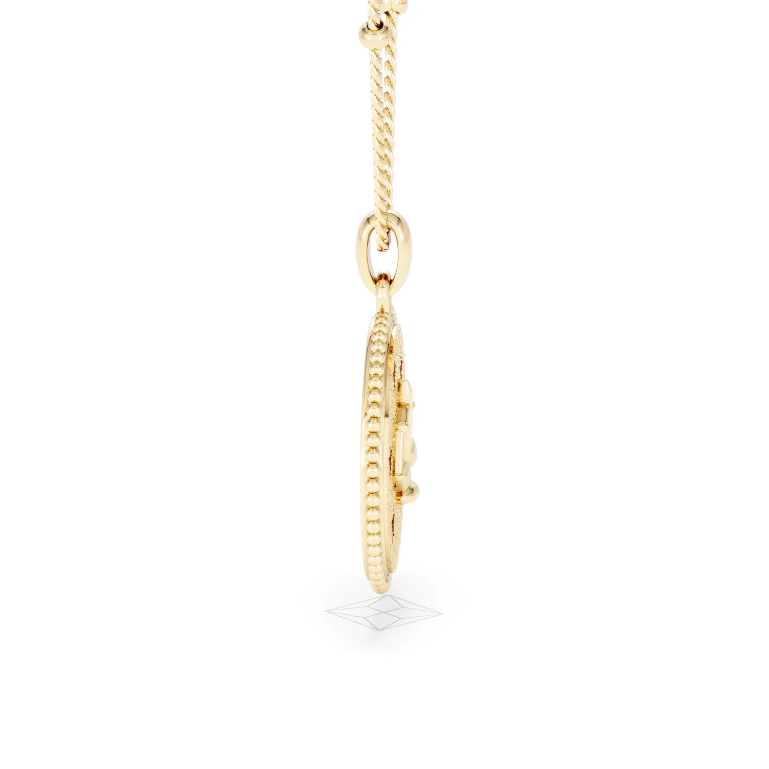 Zodiac Libra Necklace Medallion Lab Grown 0.02ct in 18K Gold Vermeil - Image 28