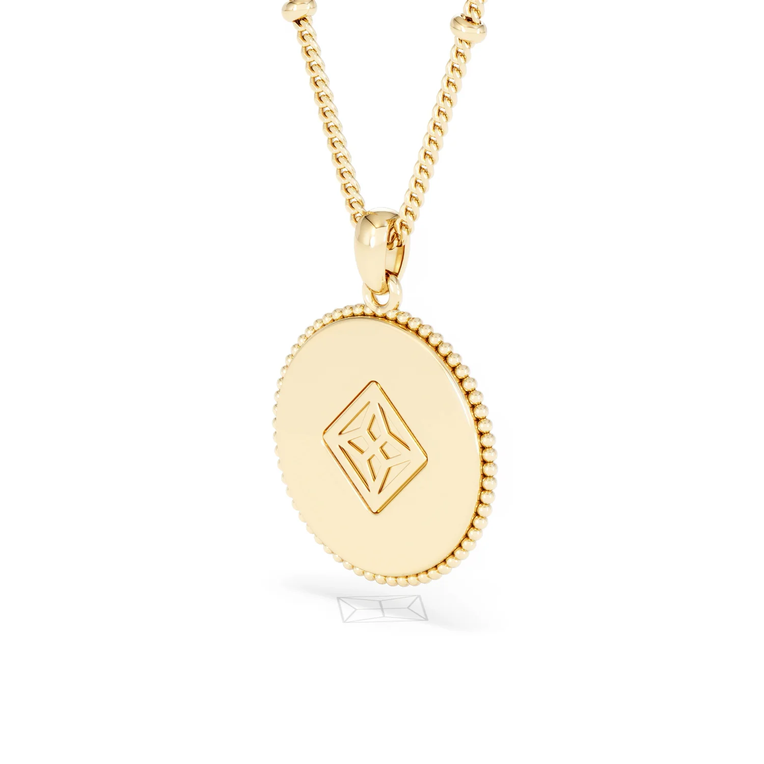 Zodiac Libra Necklace Medallion Lab Grown 0.02ct in 18K Gold Vermeil - Image 40
