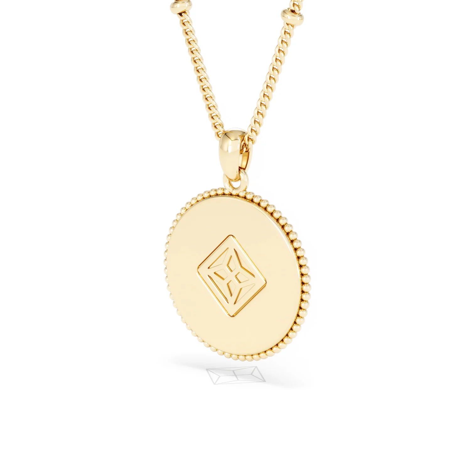 Zodiac Libra Necklace Medallion Lab Grown 0.02ct in 18K Gold Vermeil - Image 41