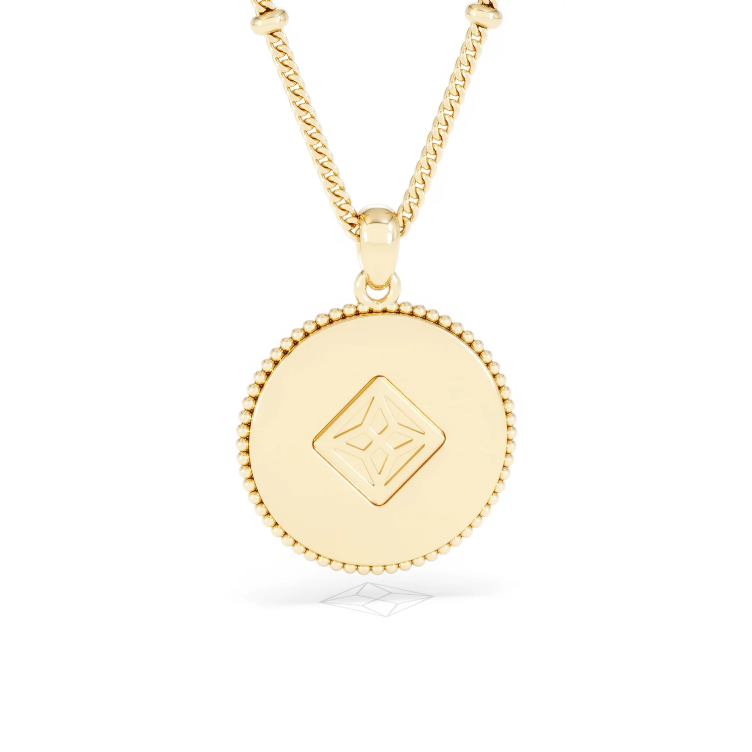 Zodiac Libra Necklace Medallion Lab Grown 0.02ct in 18K Gold Vermeil - Image 51
