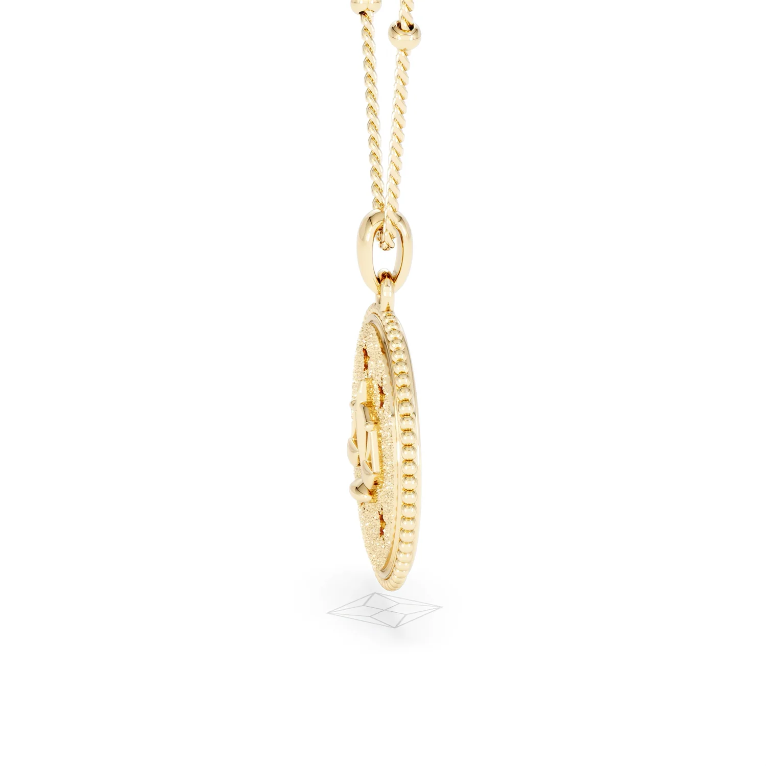 Zodiac Libra Necklace Medallion Lab Grown 0.02ct in 18K Gold Vermeil - Image 71